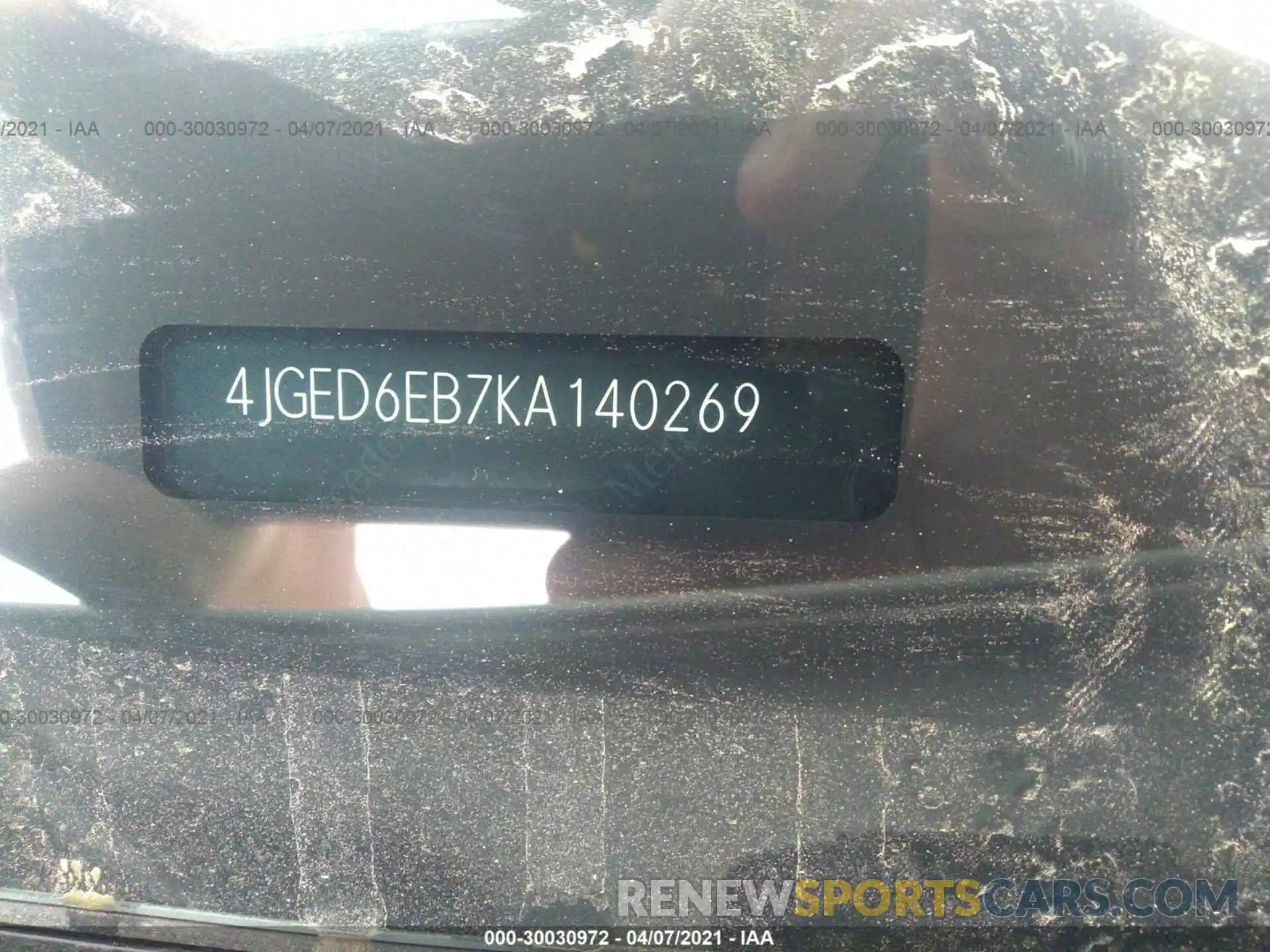 9 Фотография поврежденного автомобиля 4JGED6EB7KA140269 MERCEDES-BENZ GLE 2019