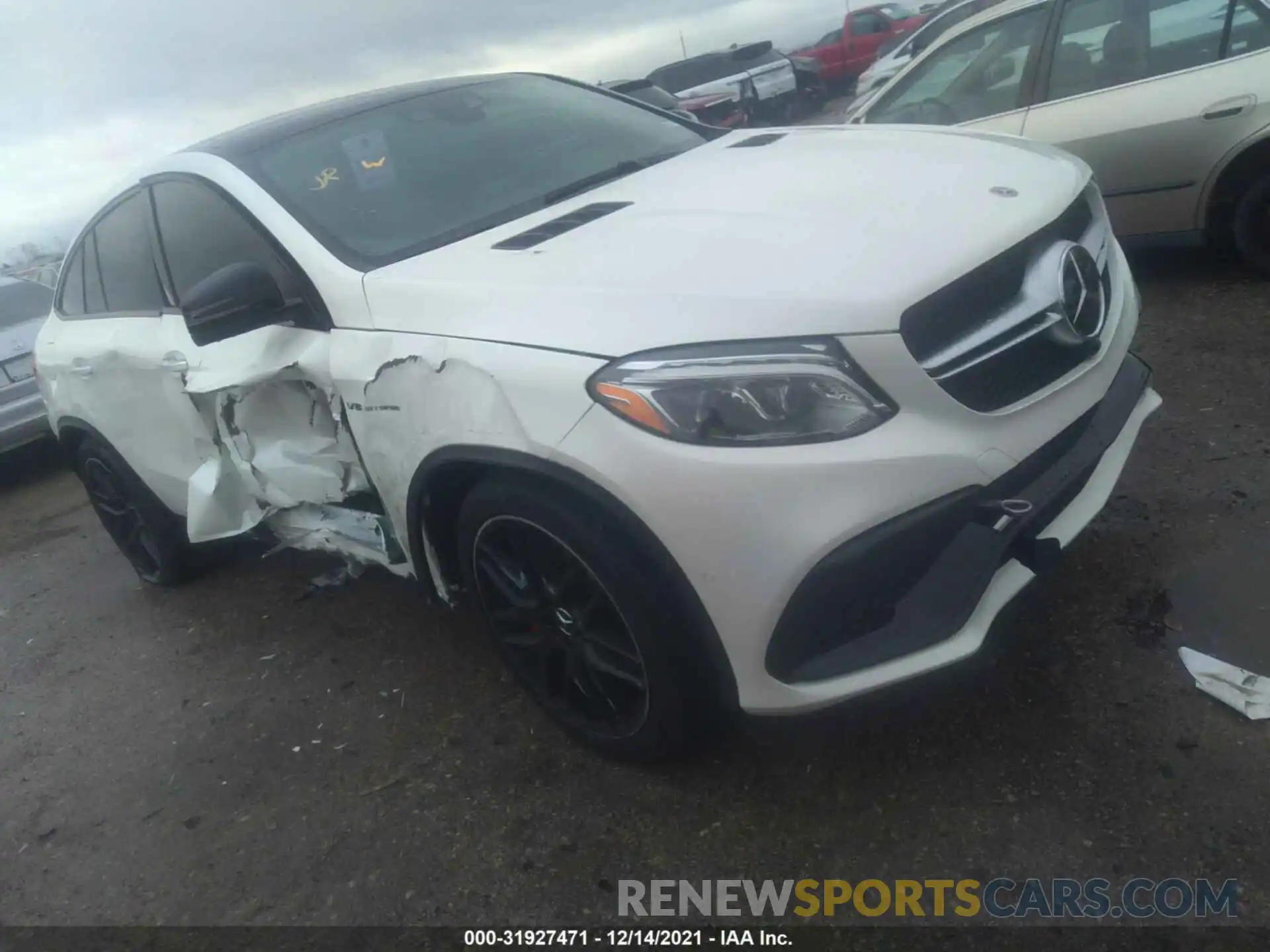 1 Photograph of a damaged car 4JGED7FBXKA155448 MERCEDES-BENZ GLE 2019