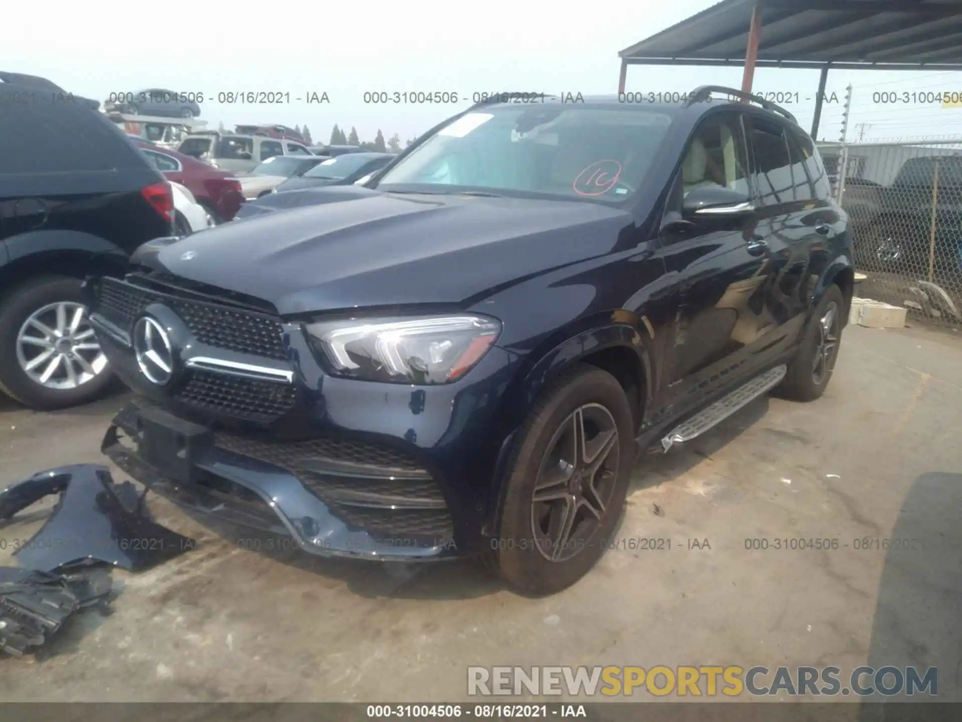 2 Photograph of a damaged car 4JGFB4JB5LA213225 MERCEDES-BENZ GLE 2020