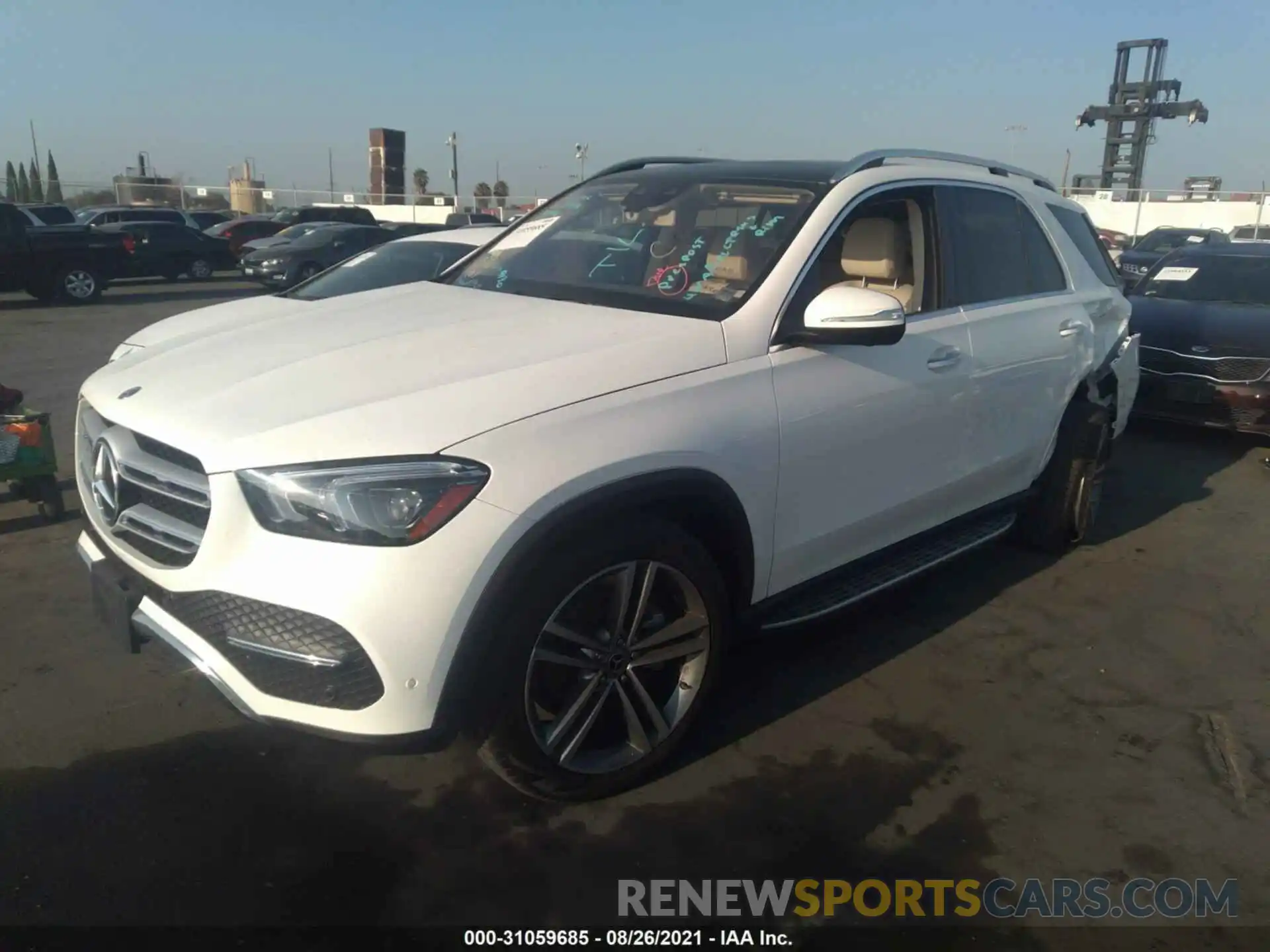 2 Photograph of a damaged car 4JGFB4JB5LA246032 MERCEDES-BENZ GLE 2020