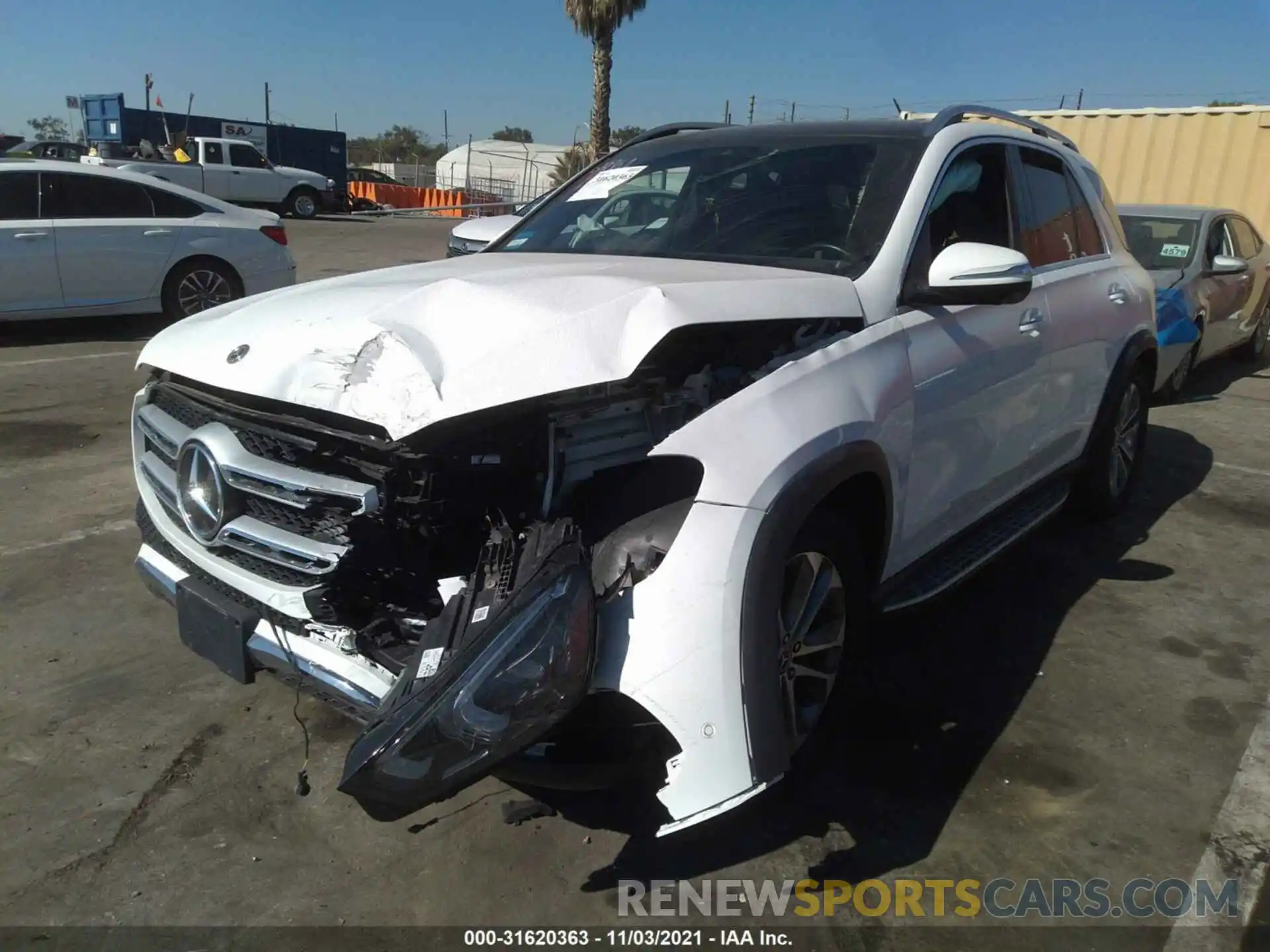 2 Photograph of a damaged car 4JGFB4JB6LA185385 MERCEDES-BENZ GLE 2020