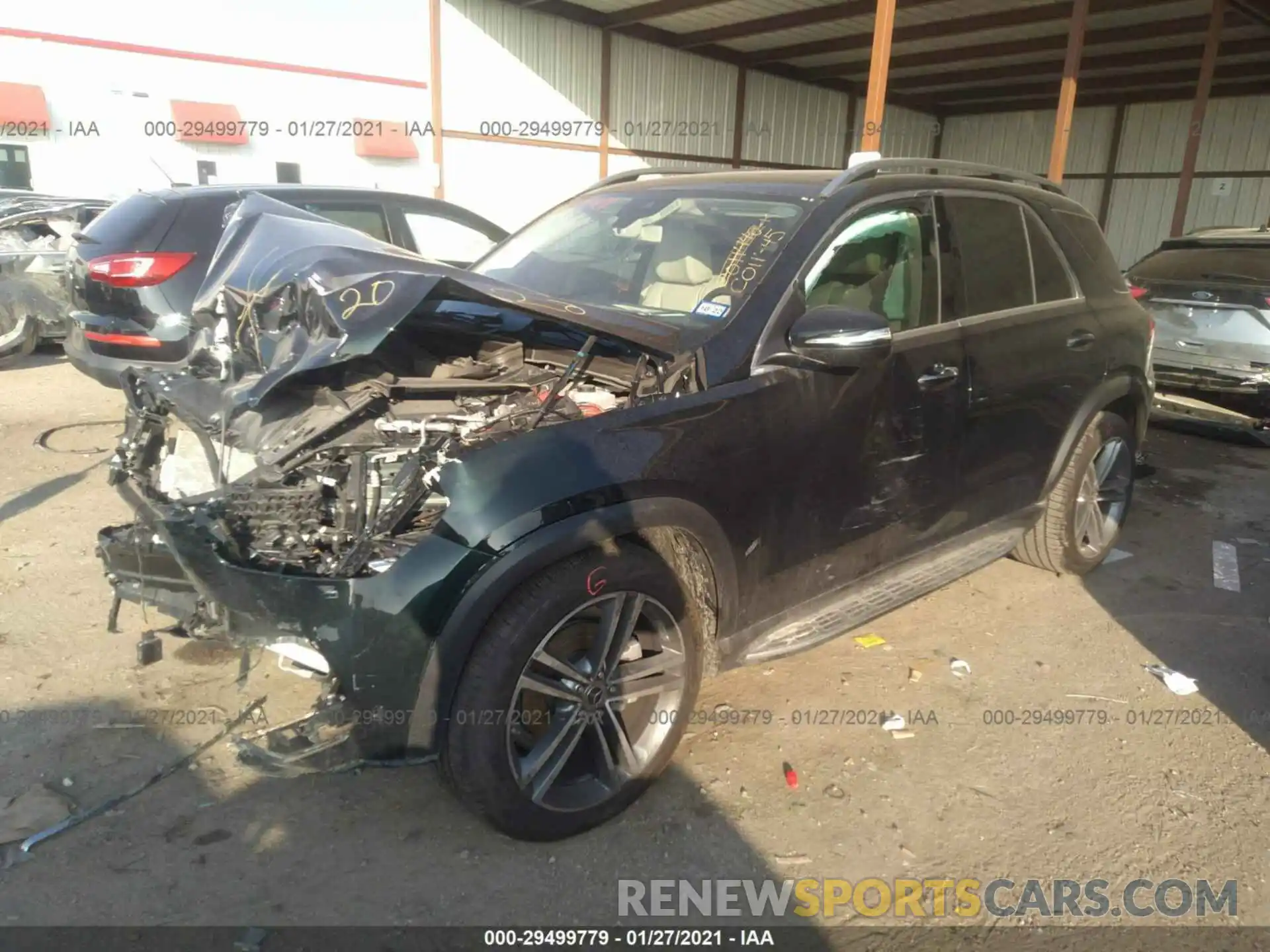 2 Photograph of a damaged car 4JGFB4JE6LA180049 MERCEDES-BENZ GLE 2020