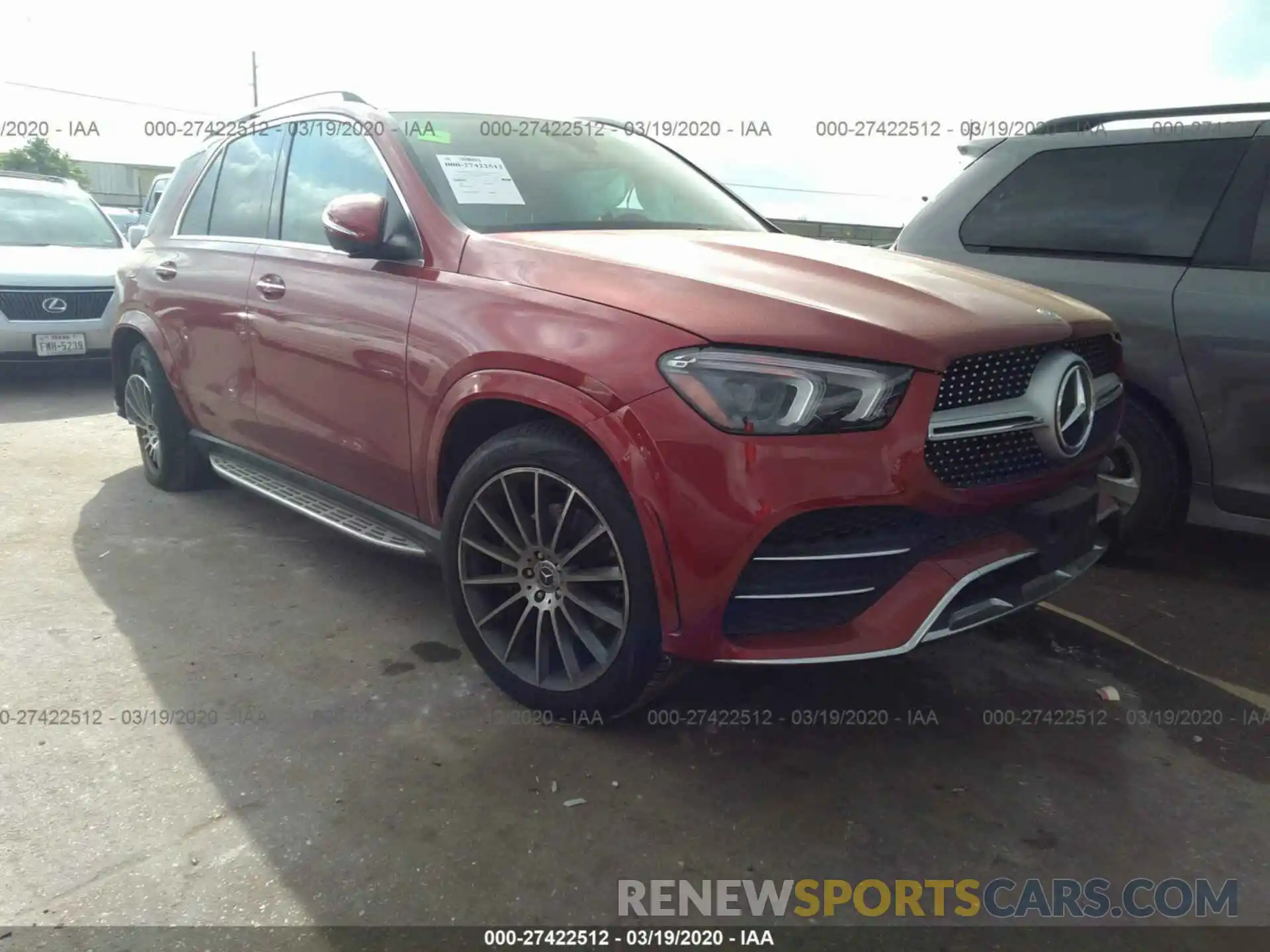 1 Photograph of a damaged car 4JGFB4JE7LA142975 MERCEDES-BENZ GLE 2020