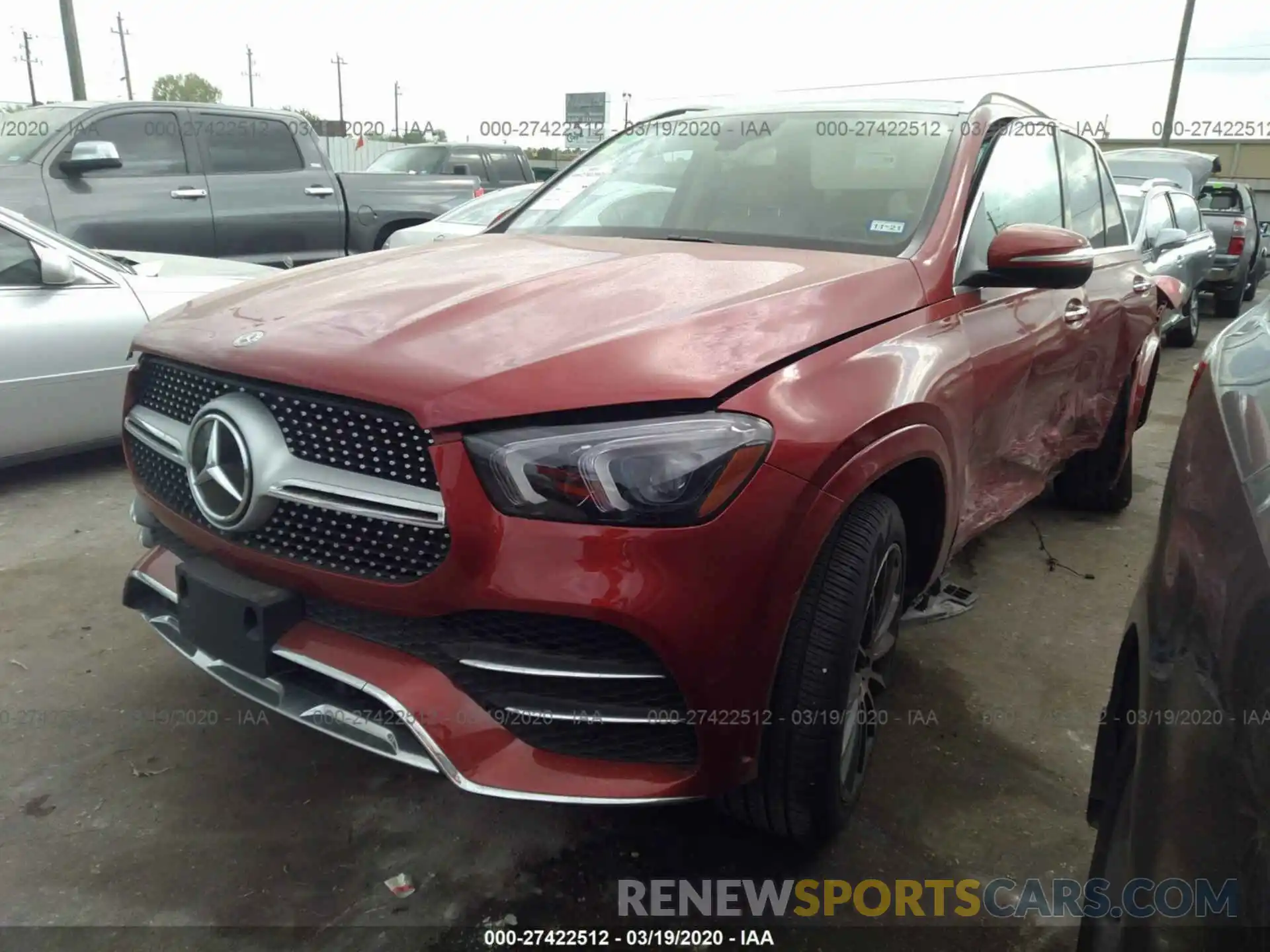 2 Photograph of a damaged car 4JGFB4JE7LA142975 MERCEDES-BENZ GLE 2020