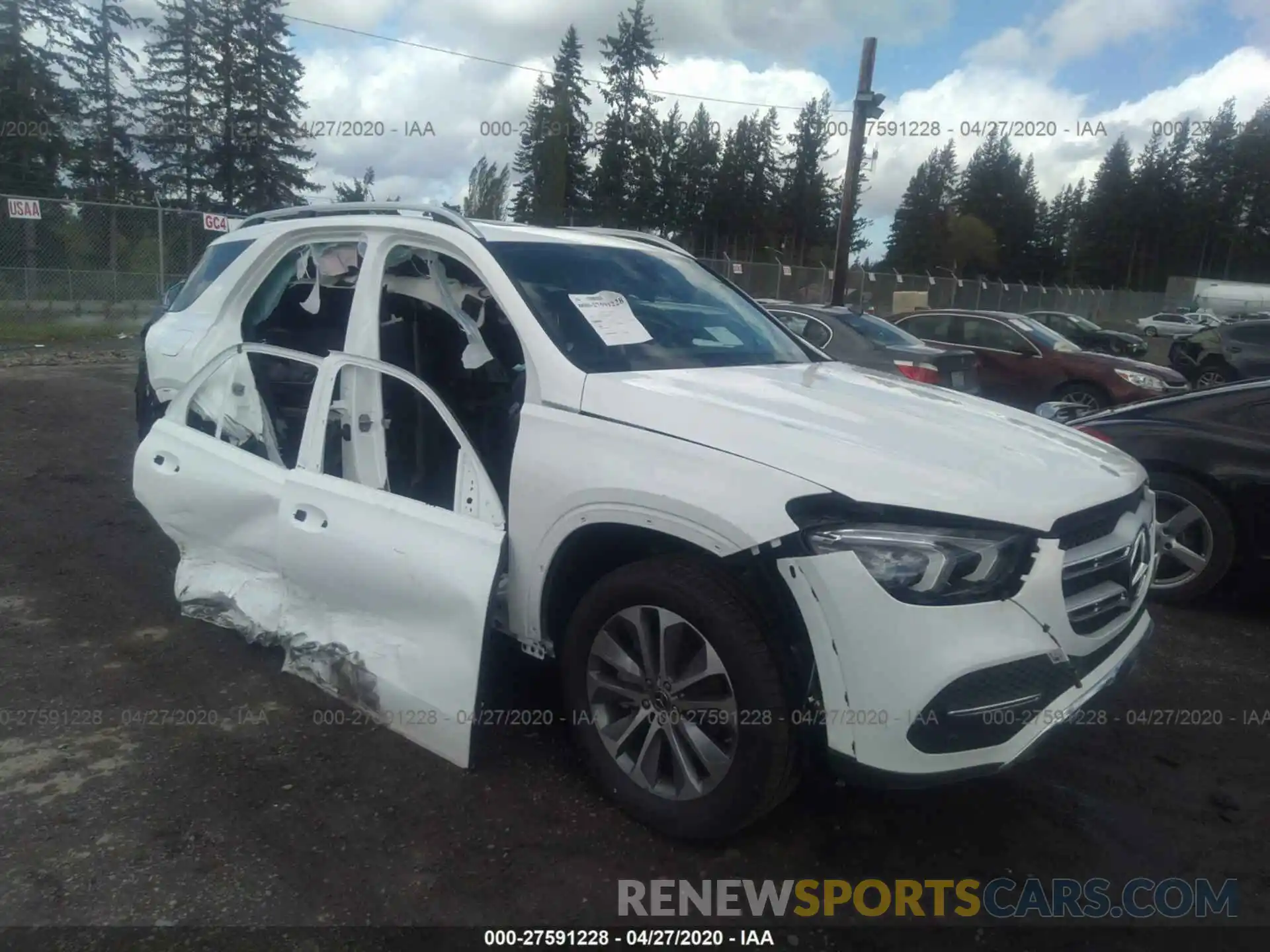 1 Photograph of a damaged car 4JGFB4KB2LA140247 MERCEDES-BENZ GLE 2020