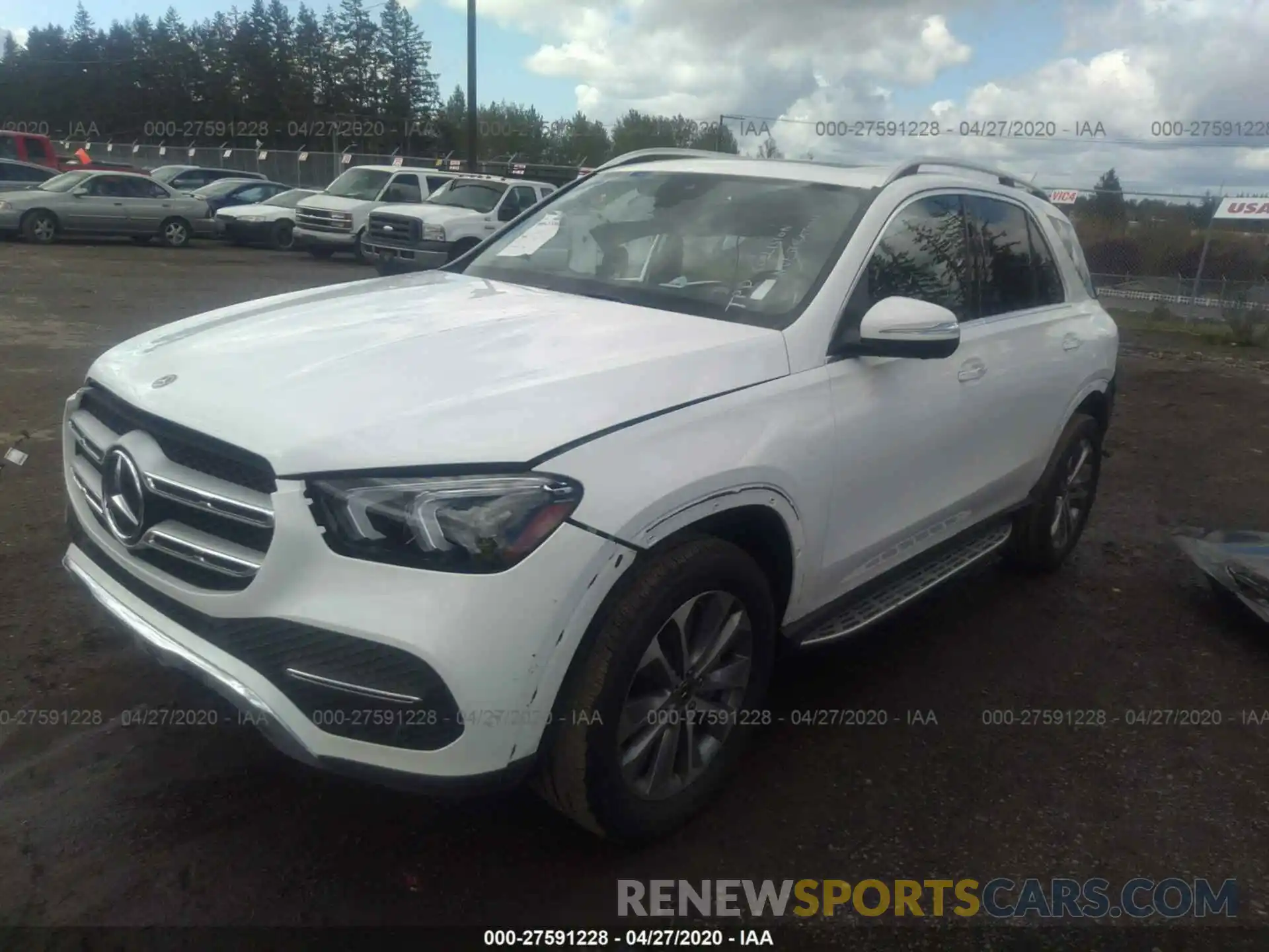 2 Photograph of a damaged car 4JGFB4KB2LA140247 MERCEDES-BENZ GLE 2020