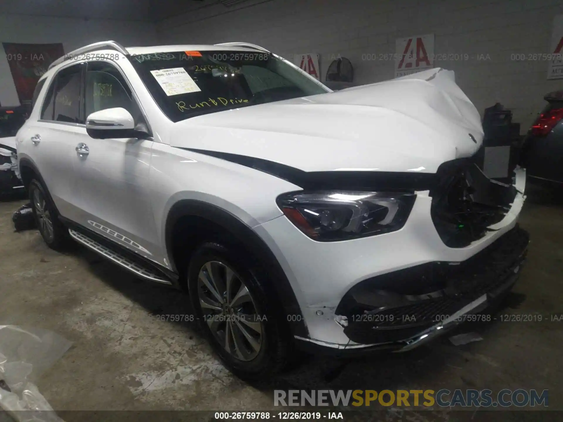 1 Photograph of a damaged car 4JGFB4KB5LA123443 MERCEDES-BENZ GLE 2020