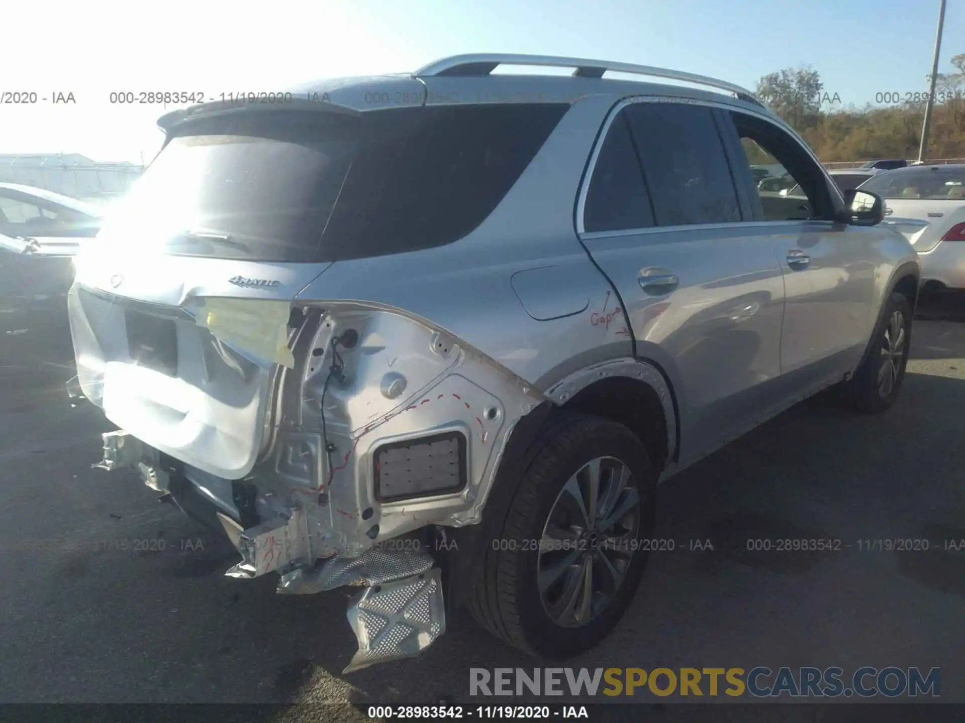 4 Фотография поврежденного автомобиля 4JGFB4KB6LA034979 MERCEDES-BENZ GLE 2020