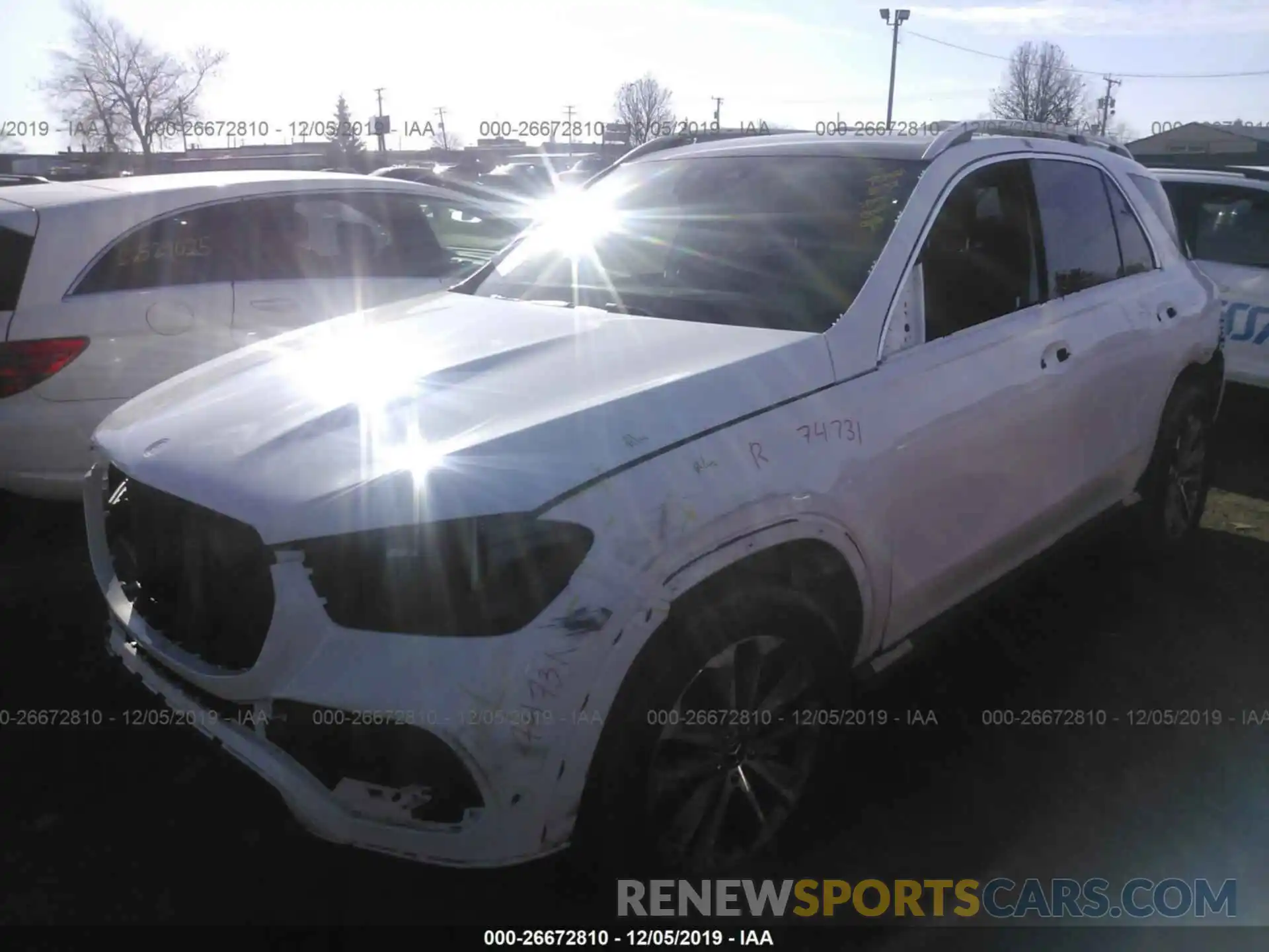 2 Photograph of a damaged car 4JGFB4KE4LA084953 MERCEDES-BENZ GLE 2020