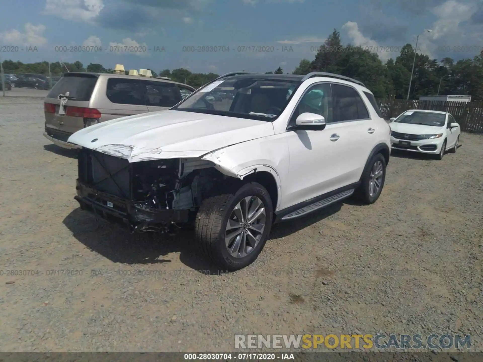 2 Photograph of a damaged car 4JGFB5KB3LA166250 MERCEDES-BENZ GLE 2020