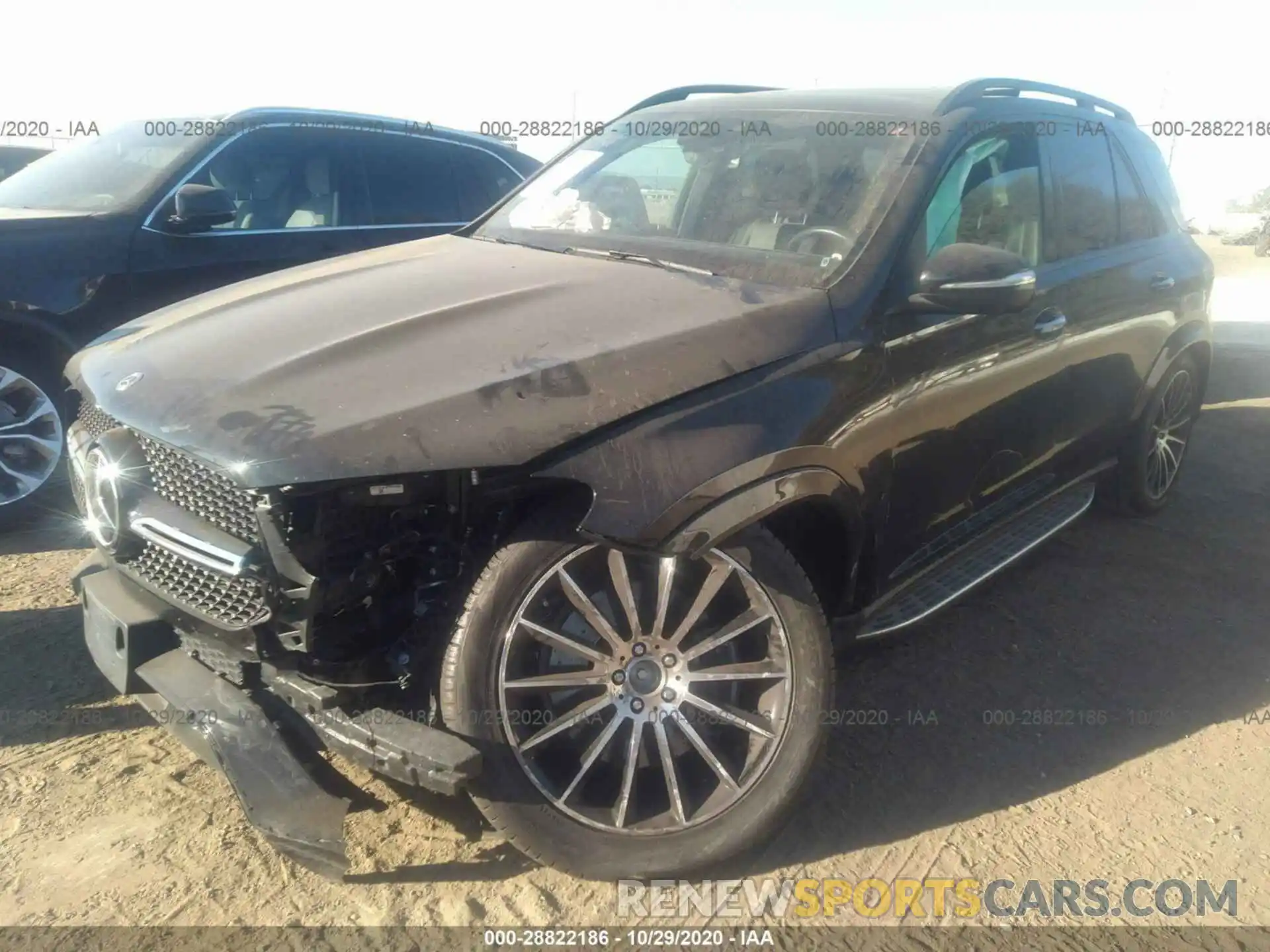 2 Photograph of a damaged car 4JGFB5KB9LA063866 MERCEDES-BENZ GLE 2020