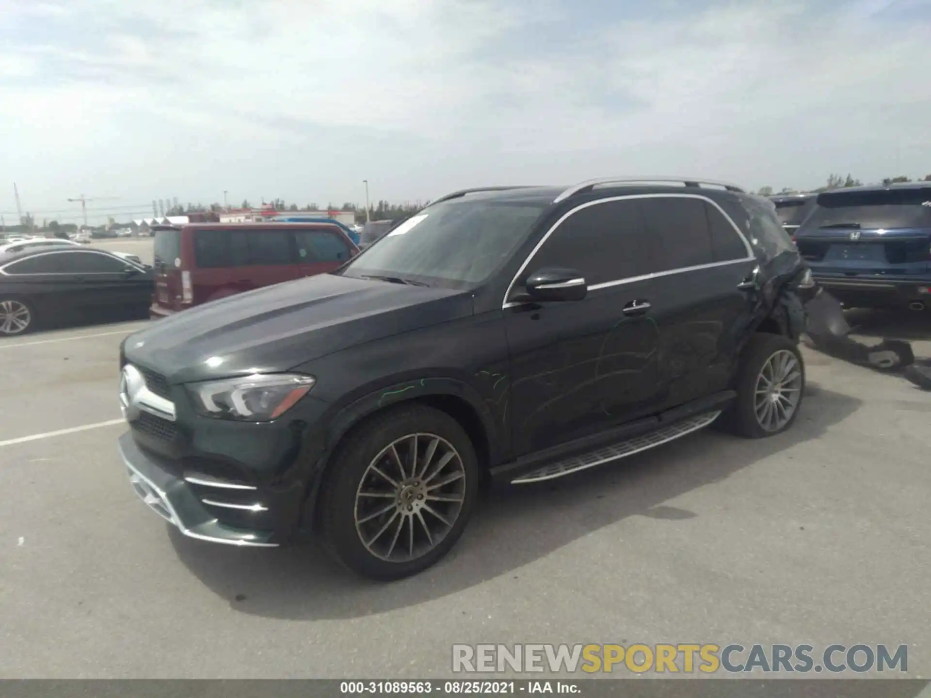 2 Photograph of a damaged car 4JGFB4JB0MA363454 MERCEDES-BENZ GLE 2021