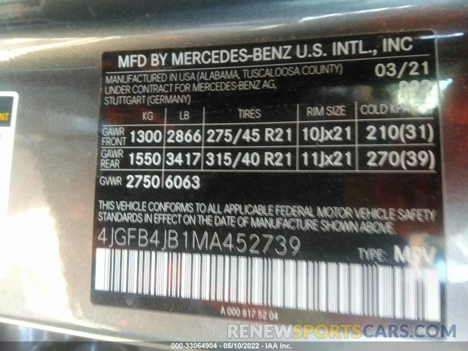 9 Фотография поврежденного автомобиля 4JGFB4JB1MA452739 MERCEDES-BENZ GLE 2021