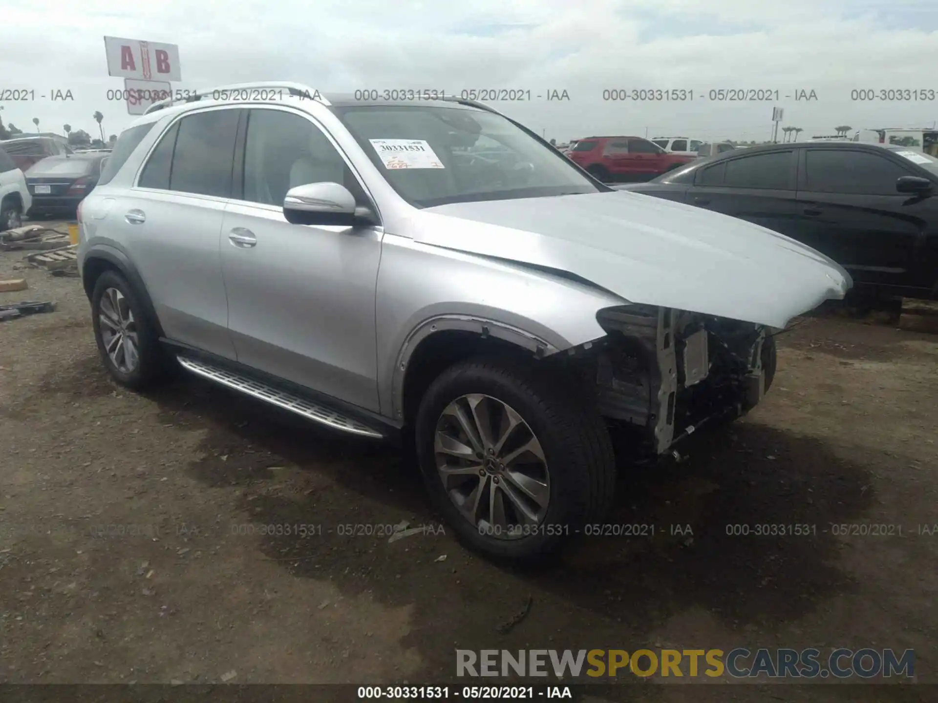 1 Photograph of a damaged car 4JGFB4JB2MA374102 MERCEDES-BENZ GLE 2021