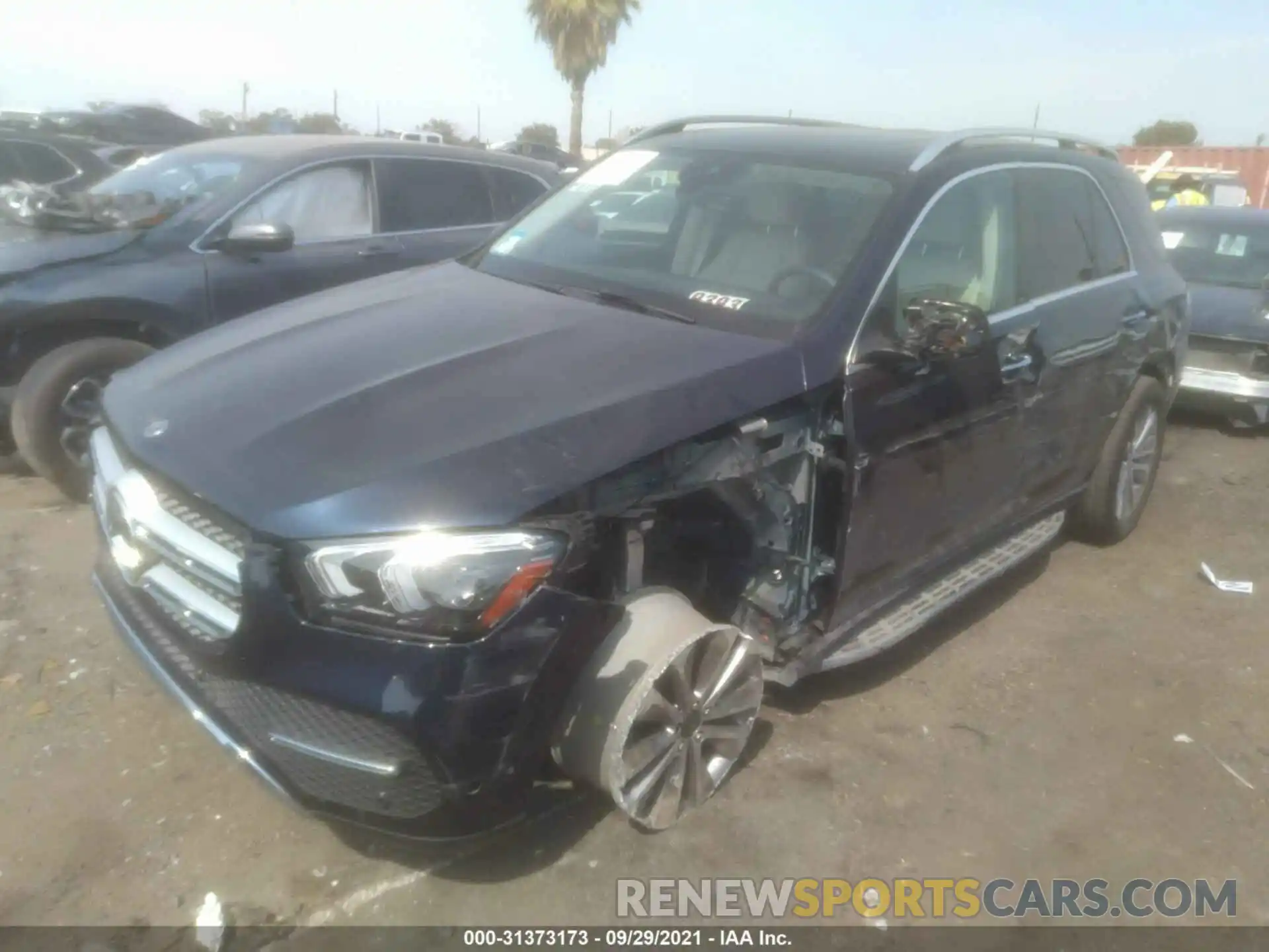 2 Photograph of a damaged car 4JGFB4JB2MA490335 MERCEDES-BENZ GLE 2021