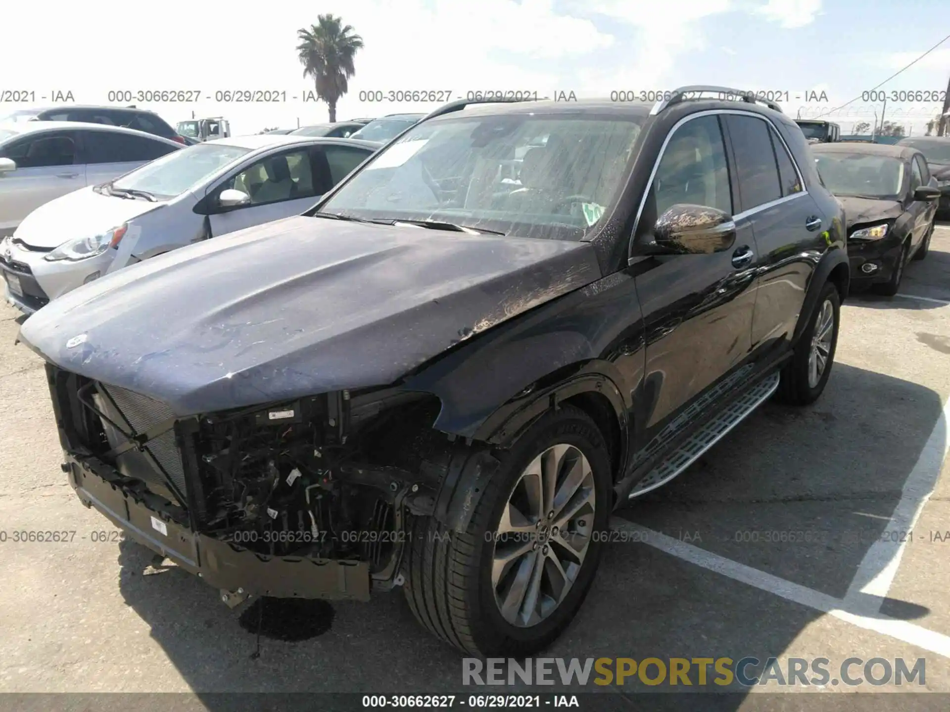 2 Photograph of a damaged car 4JGFB4JB2MA497124 MERCEDES-BENZ GLE 2021