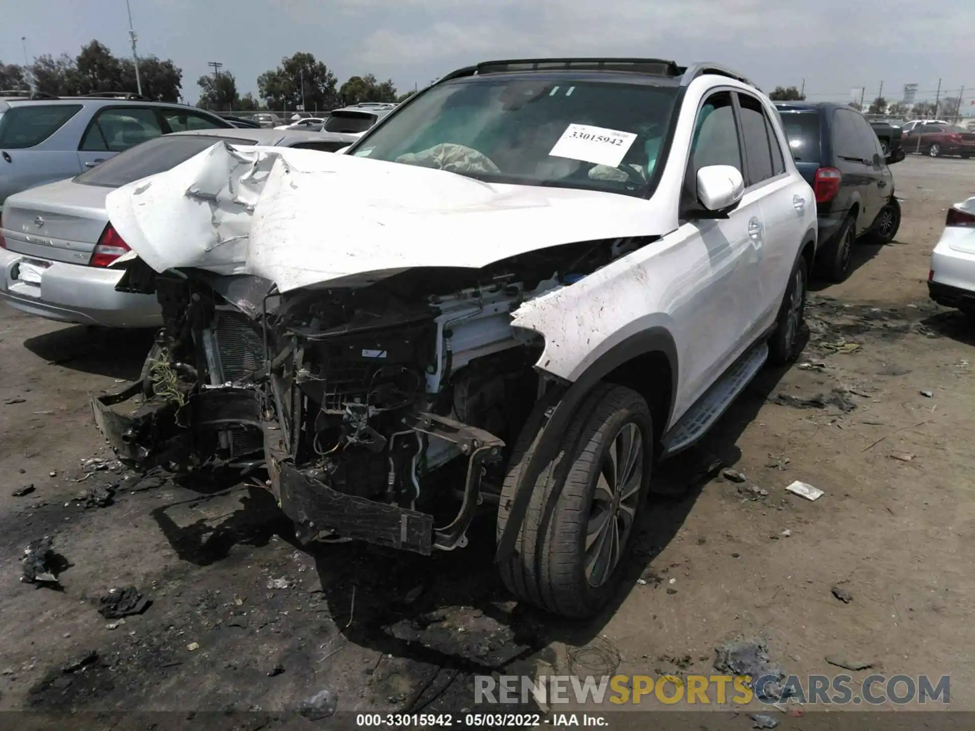 2 Photograph of a damaged car 4JGFB4JB3MA413456 MERCEDES-BENZ GLE 2021