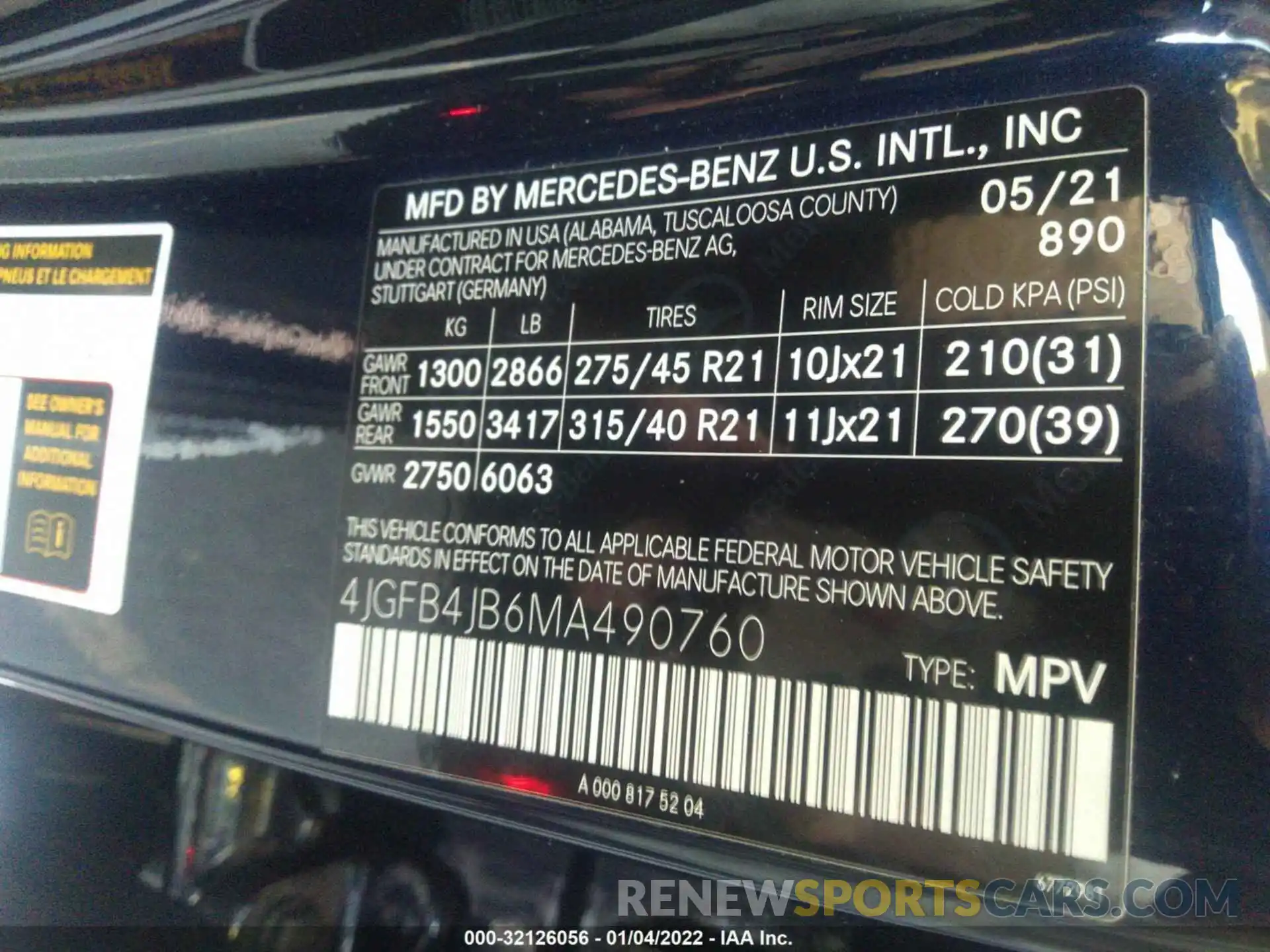 9 Фотография поврежденного автомобиля 4JGFB4JB6MA490760 MERCEDES-BENZ GLE 2021