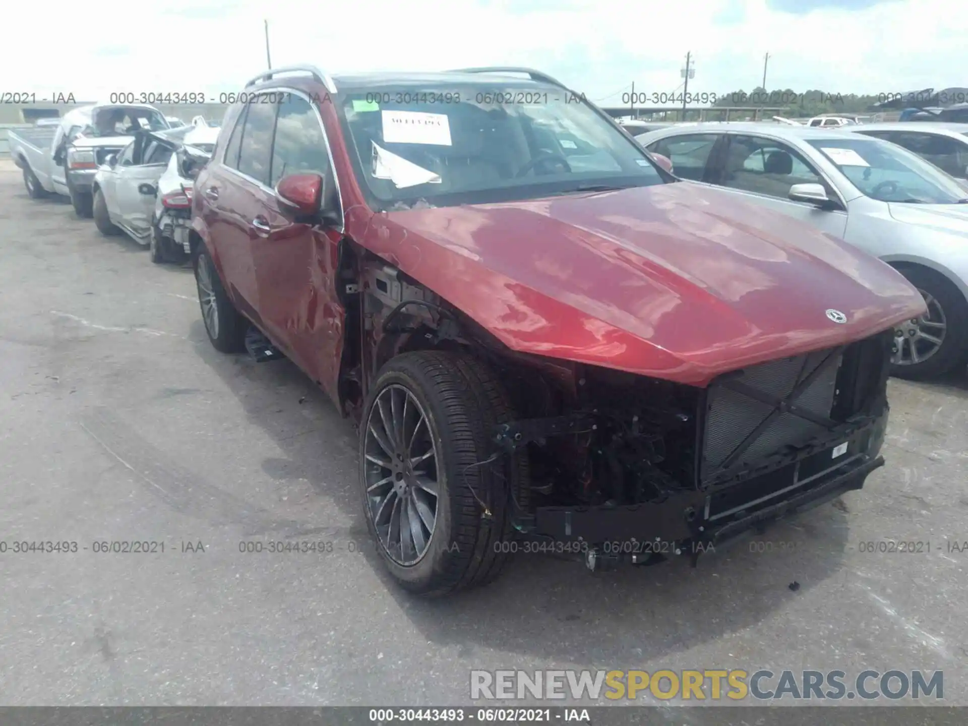 1 Photograph of a damaged car 4JGFB4JB9MA327021 MERCEDES-BENZ GLE 2021