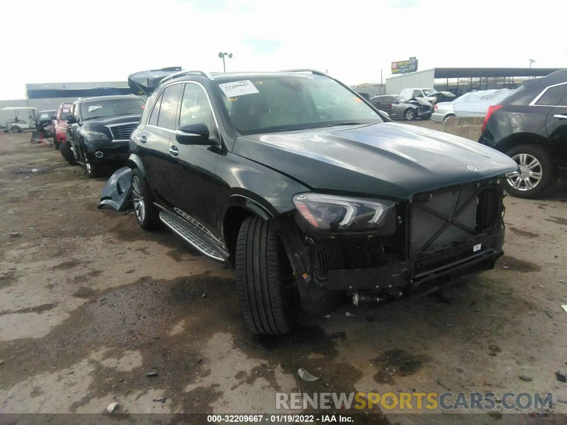 1 Photograph of a damaged car 4JGFB4JBXMA521864 MERCEDES-BENZ GLE 2021