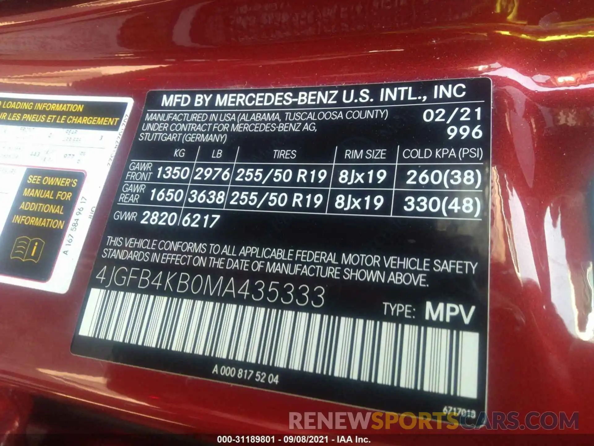 9 Фотография поврежденного автомобиля 4JGFB4KB0MA435333 MERCEDES-BENZ GLE 2021