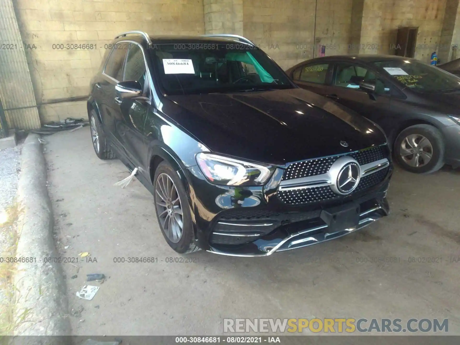 1 Photograph of a damaged car 4JGFB4KB6MA384260 MERCEDES-BENZ GLE 2021