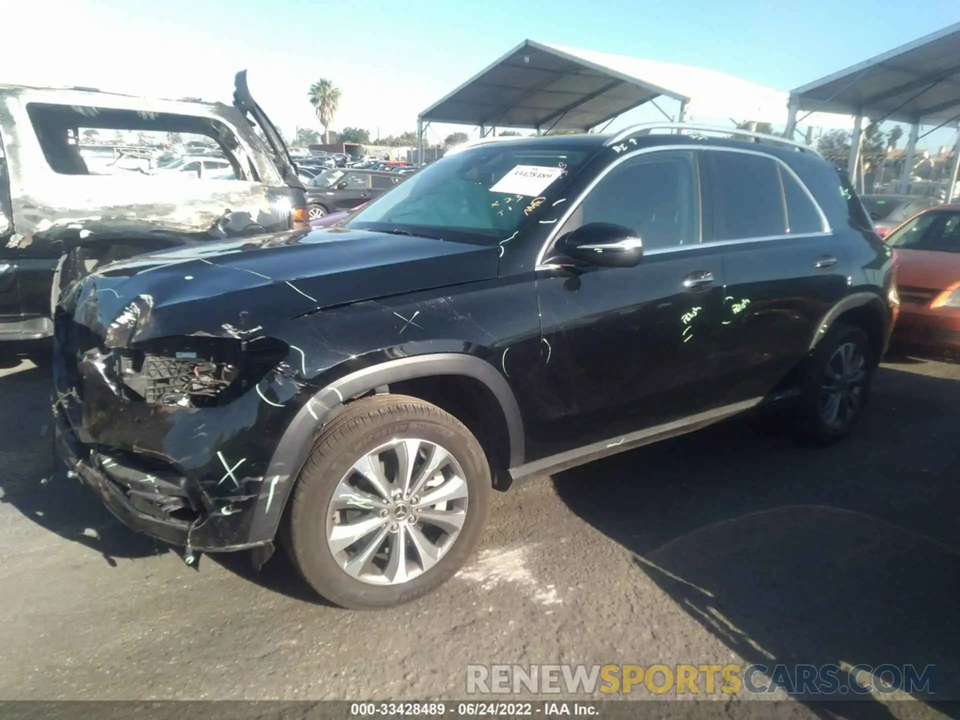 2 Photograph of a damaged car 4JGFB4KB7MA298987 MERCEDES-BENZ GLE 2021