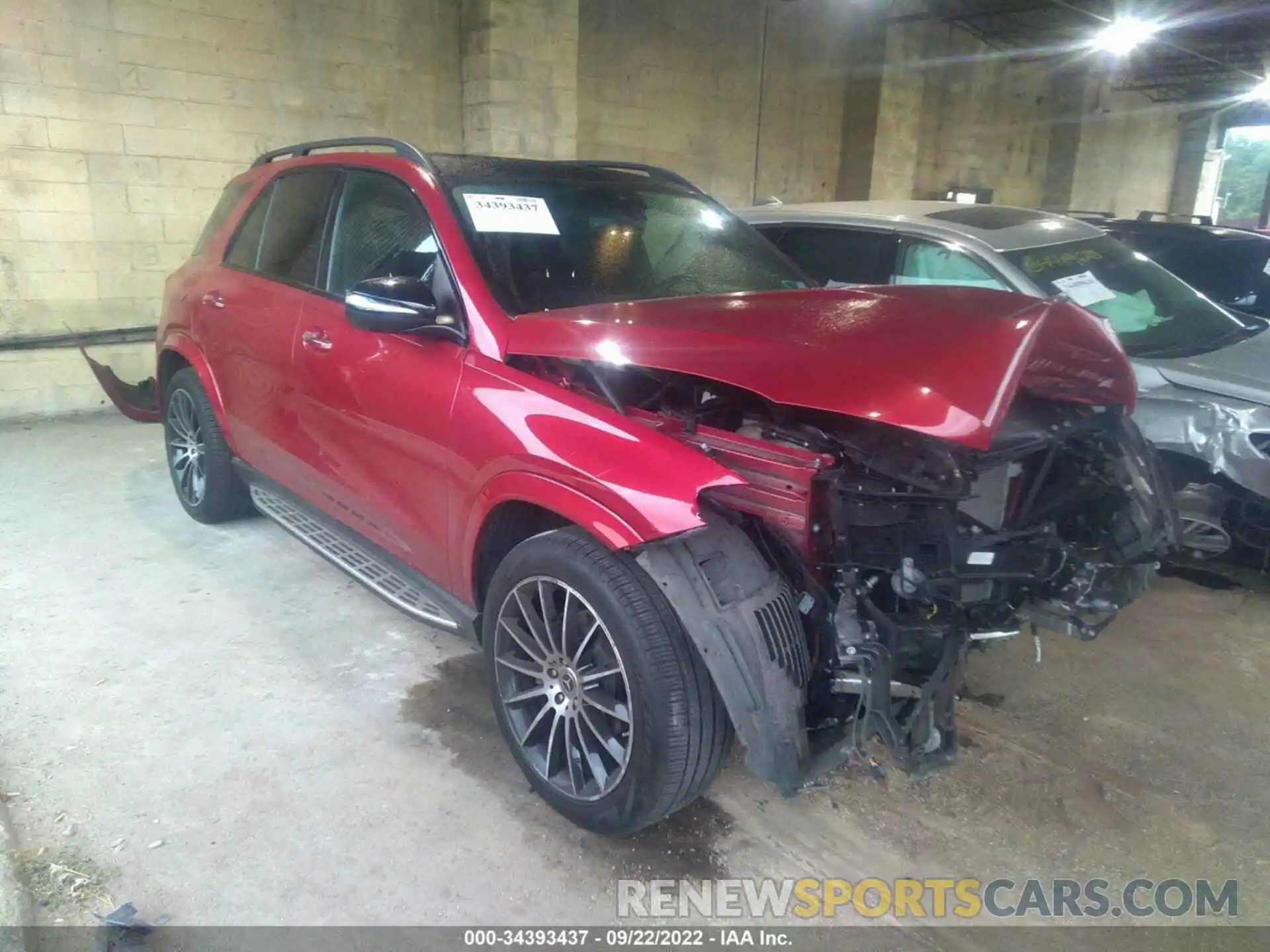 1 Photograph of a damaged car 4JGFB4KB8MA362843 MERCEDES-BENZ GLE 2021