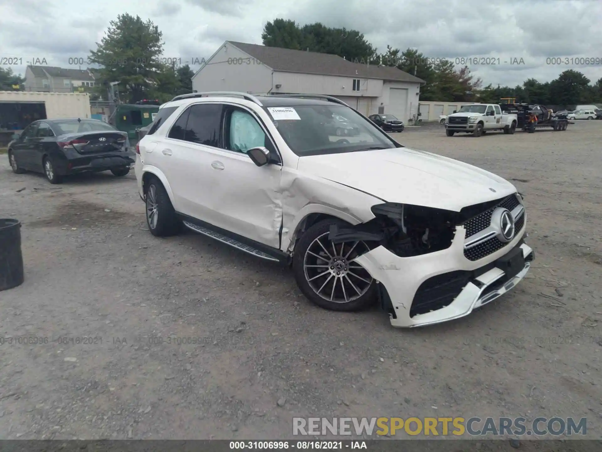 1 Photograph of a damaged car 4JGFB4KB9MA316003 MERCEDES-BENZ GLE 2021