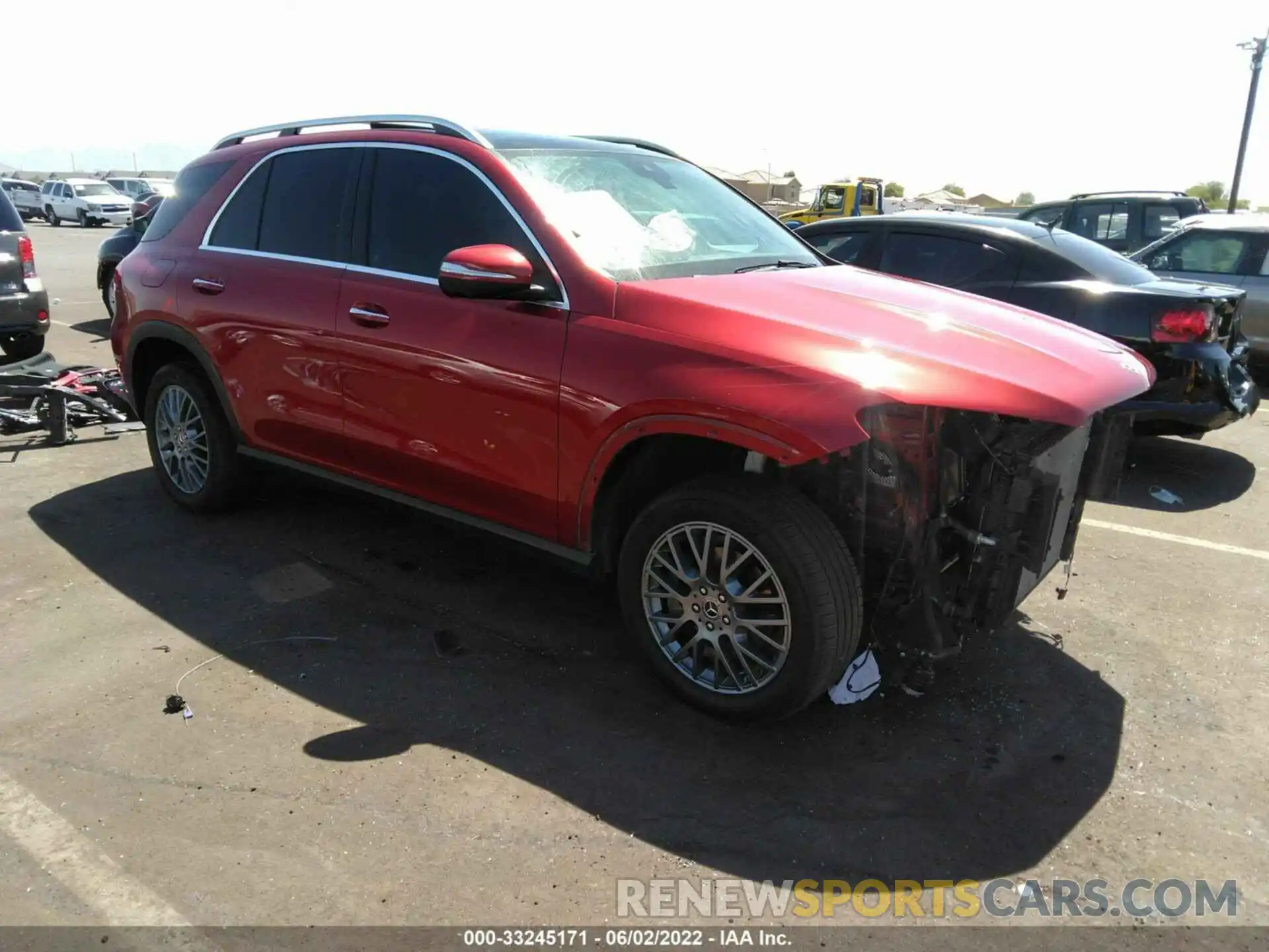 1 Photograph of a damaged car 4JGFB4KB9MA440224 MERCEDES-BENZ GLE 2021