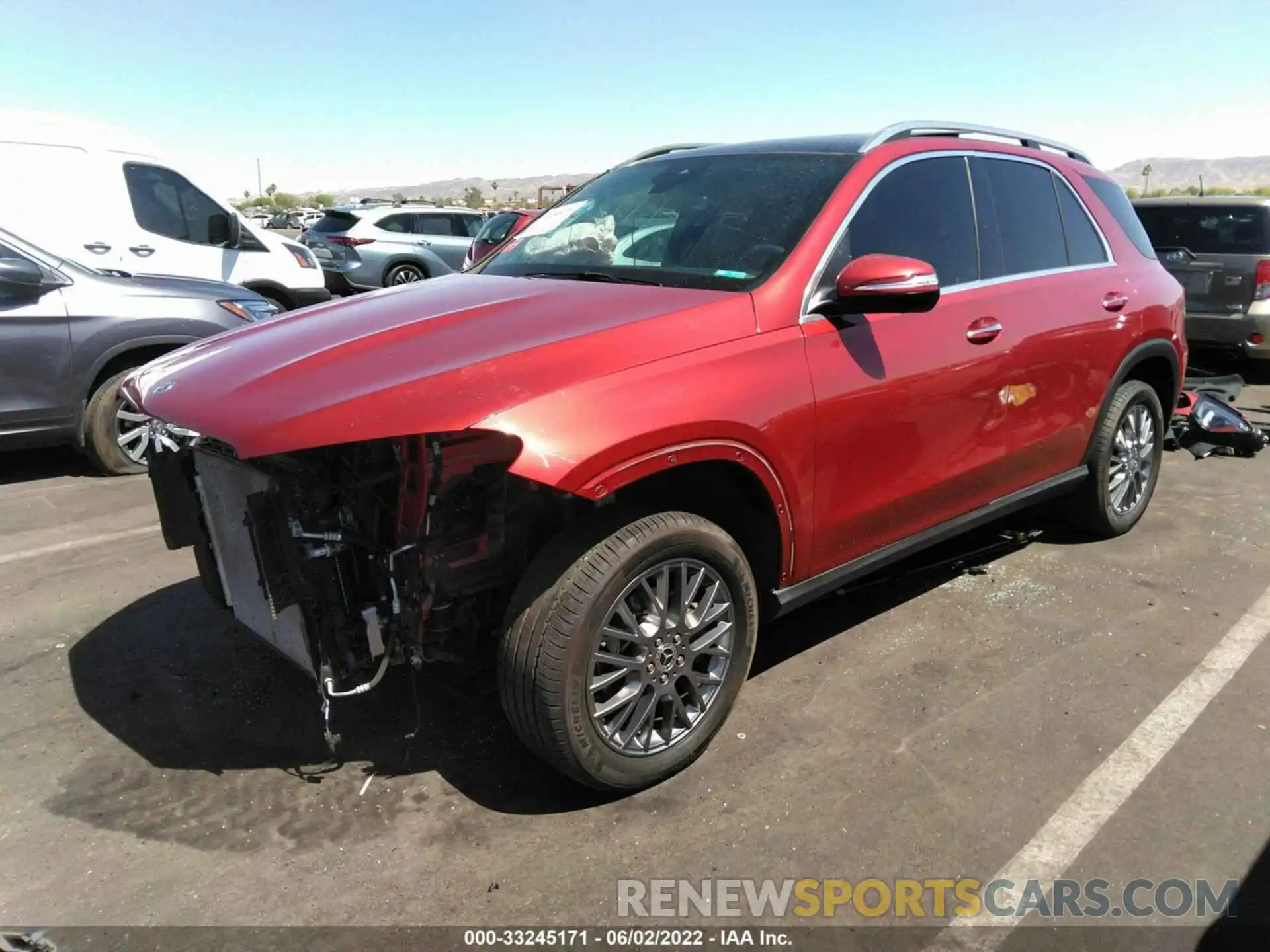 2 Photograph of a damaged car 4JGFB4KB9MA440224 MERCEDES-BENZ GLE 2021