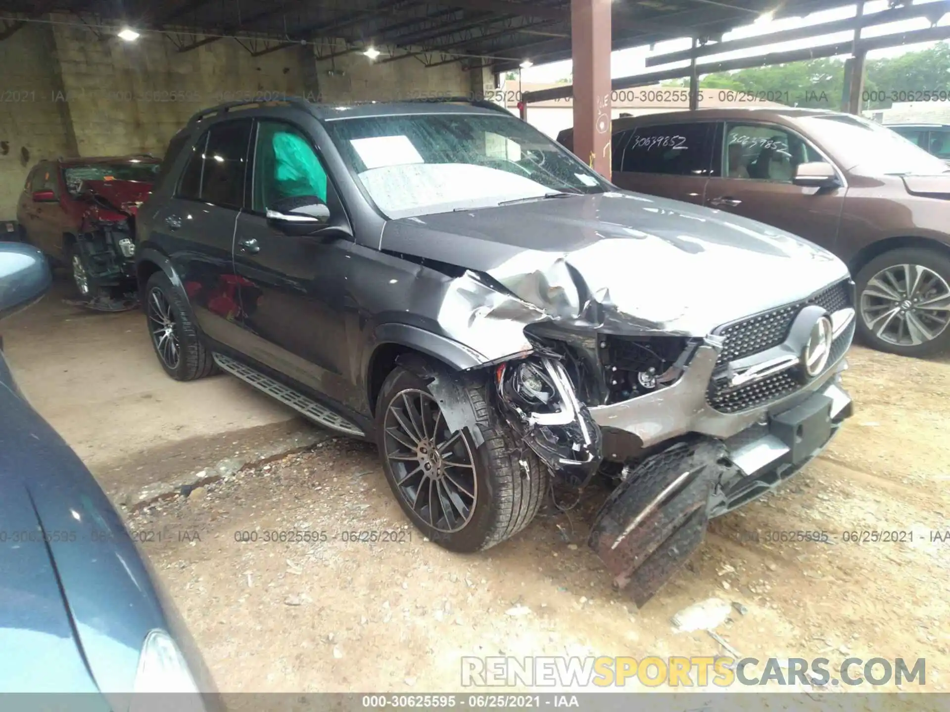 1 Photograph of a damaged car 4JGFB4KB9MA493408 MERCEDES-BENZ GLE 2021