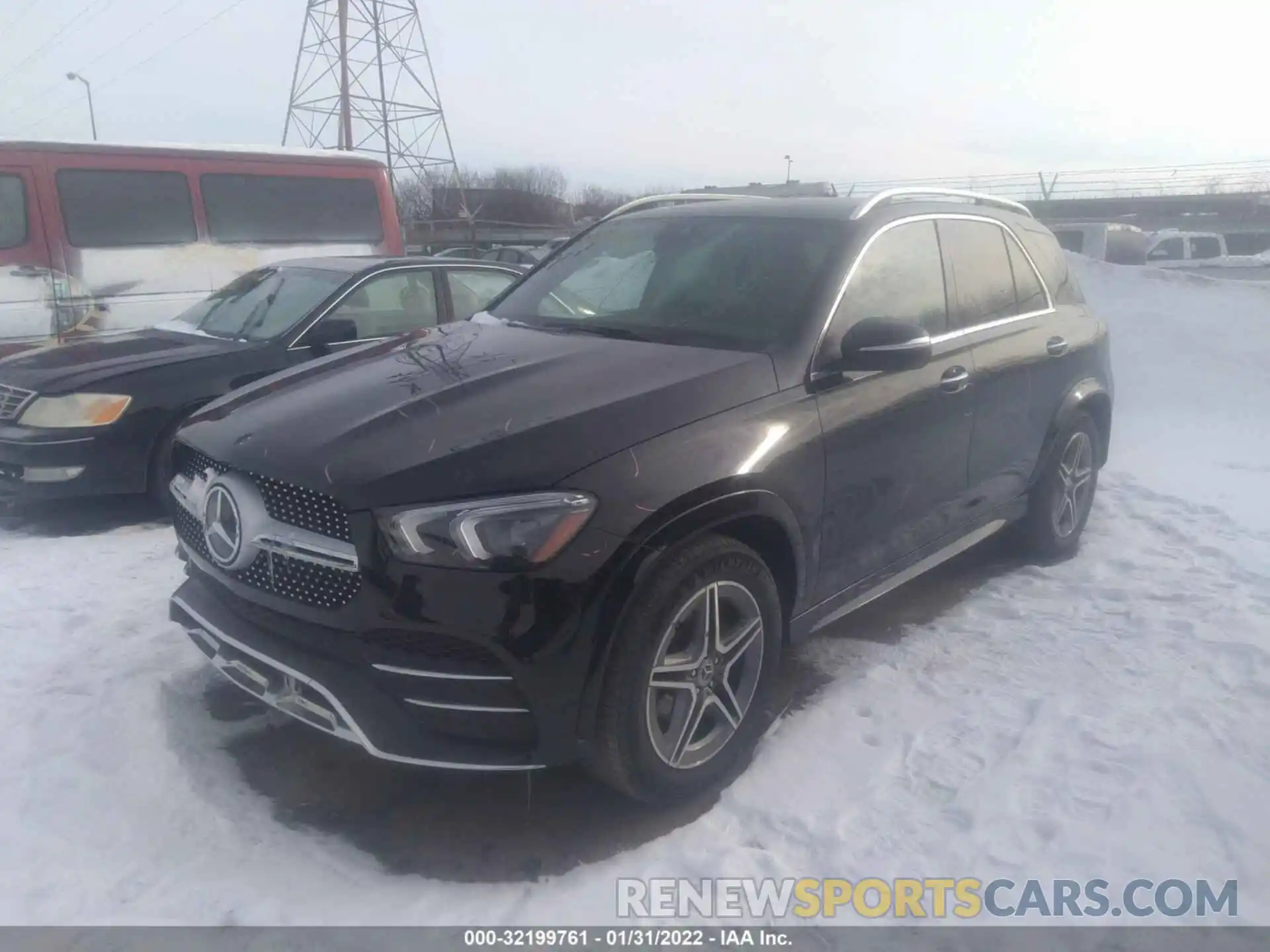 2 Photograph of a damaged car 4JGFB4KBXMA371043 MERCEDES-BENZ GLE 2021