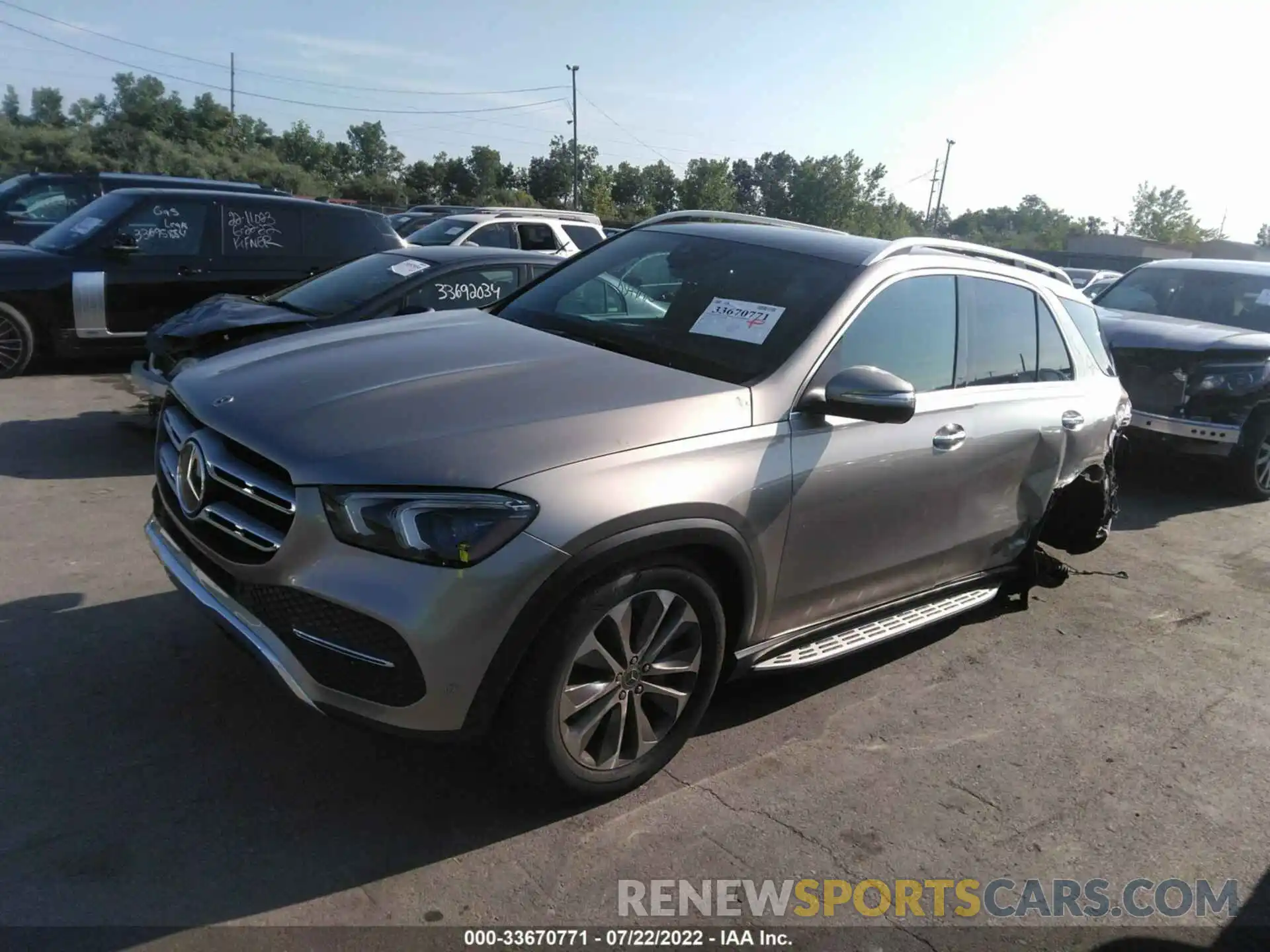 2 Фотография поврежденного автомобиля 4JGFB4KE0MA416159 MERCEDES-BENZ GLE 2021