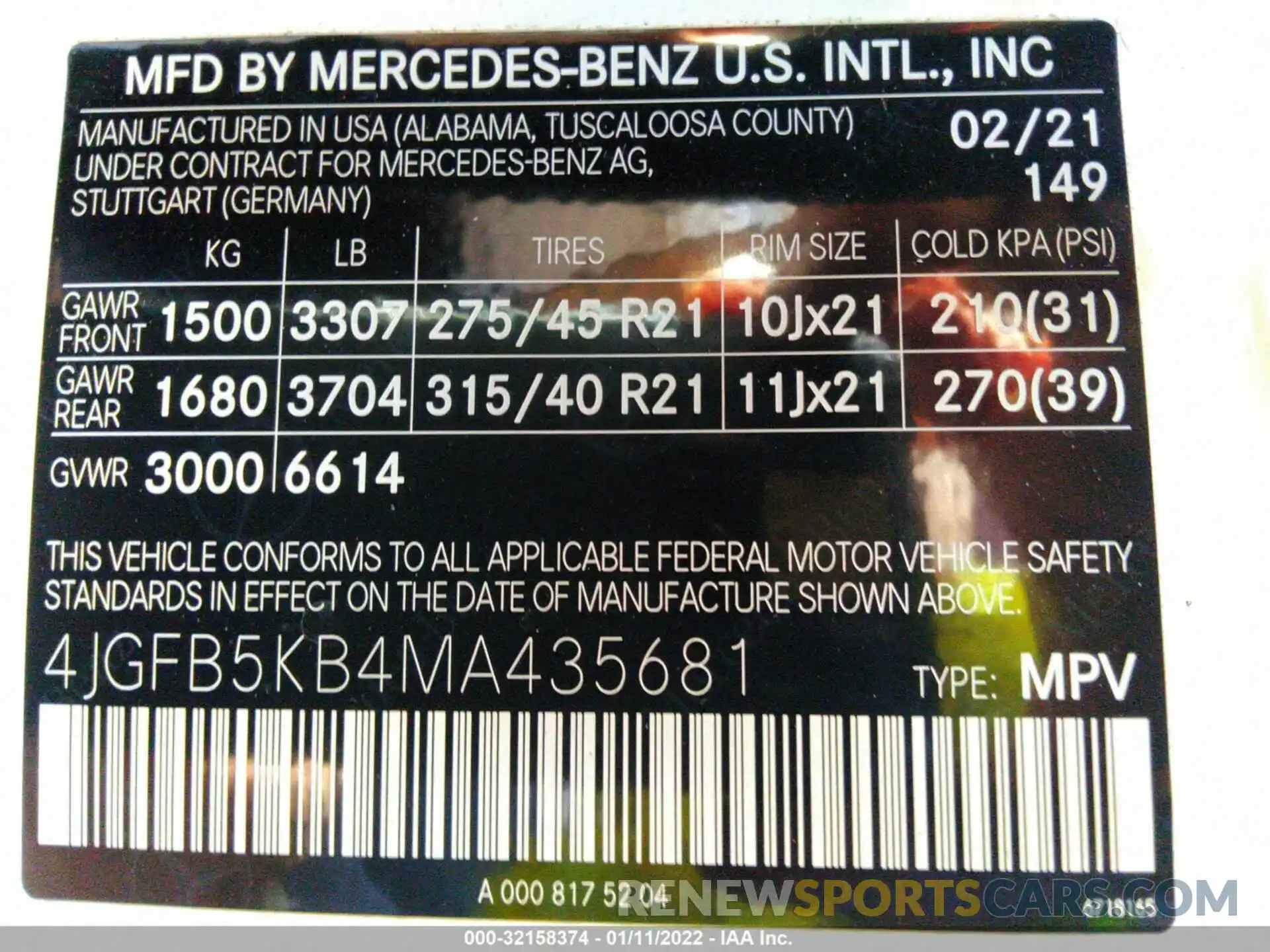 9 Photograph of a damaged car 4JGFB5KB4MA435681 MERCEDES-BENZ GLE 2021