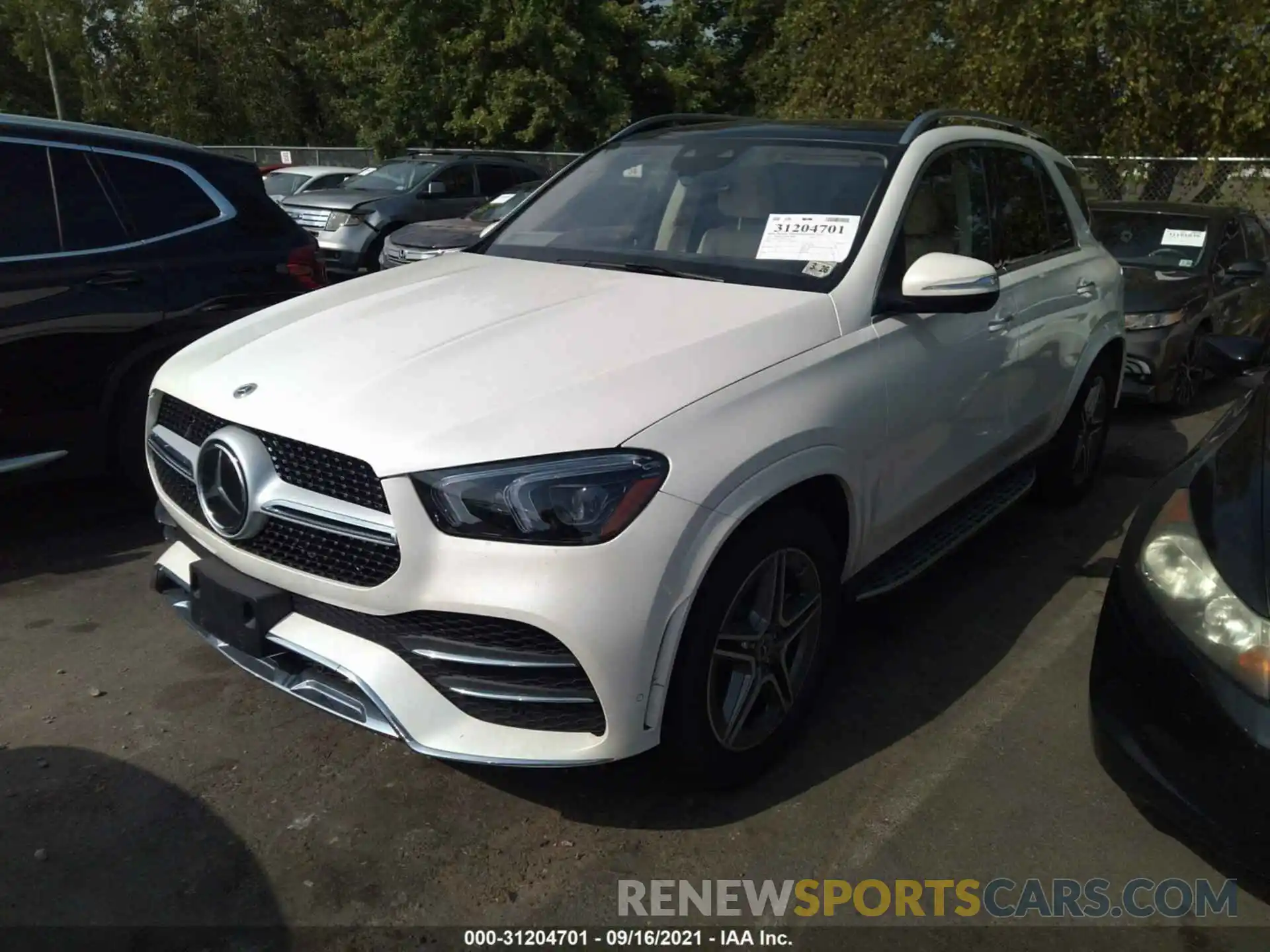 2 Photograph of a damaged car 4JGFB5KBXMA395199 MERCEDES-BENZ GLE 2021