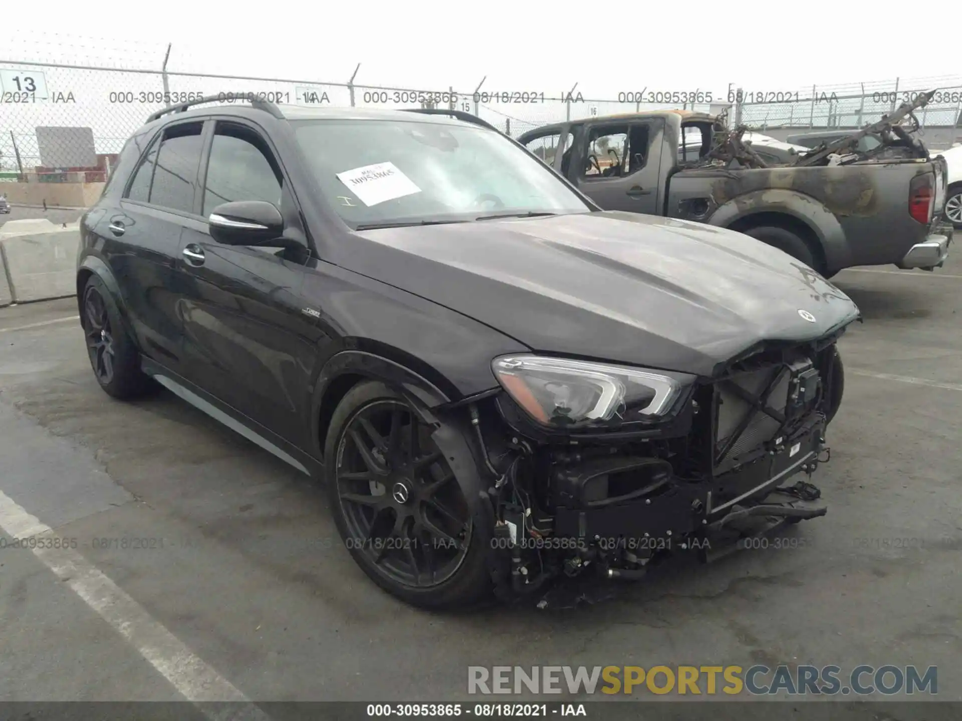 1 Photograph of a damaged car 4JGFB6BB3MA464904 MERCEDES-BENZ GLE 2021