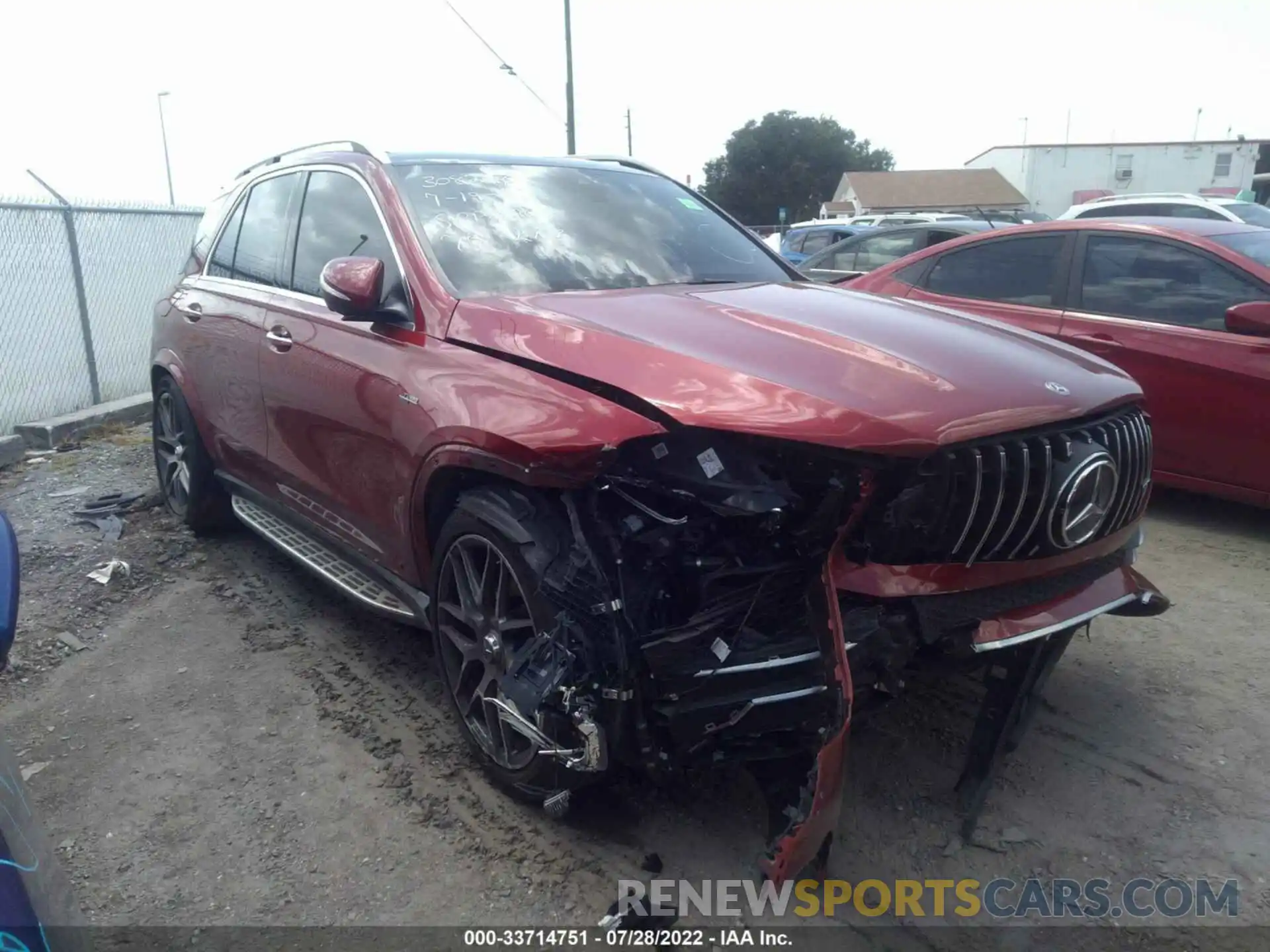 1 Photograph of a damaged car 4JGFB6BB7MA318473 MERCEDES-BENZ GLE 2021