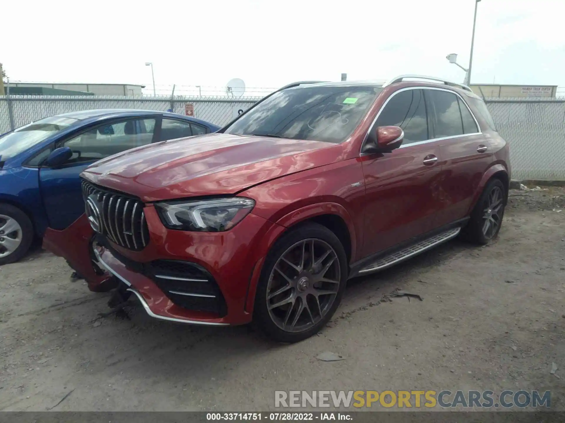 2 Photograph of a damaged car 4JGFB6BB7MA318473 MERCEDES-BENZ GLE 2021