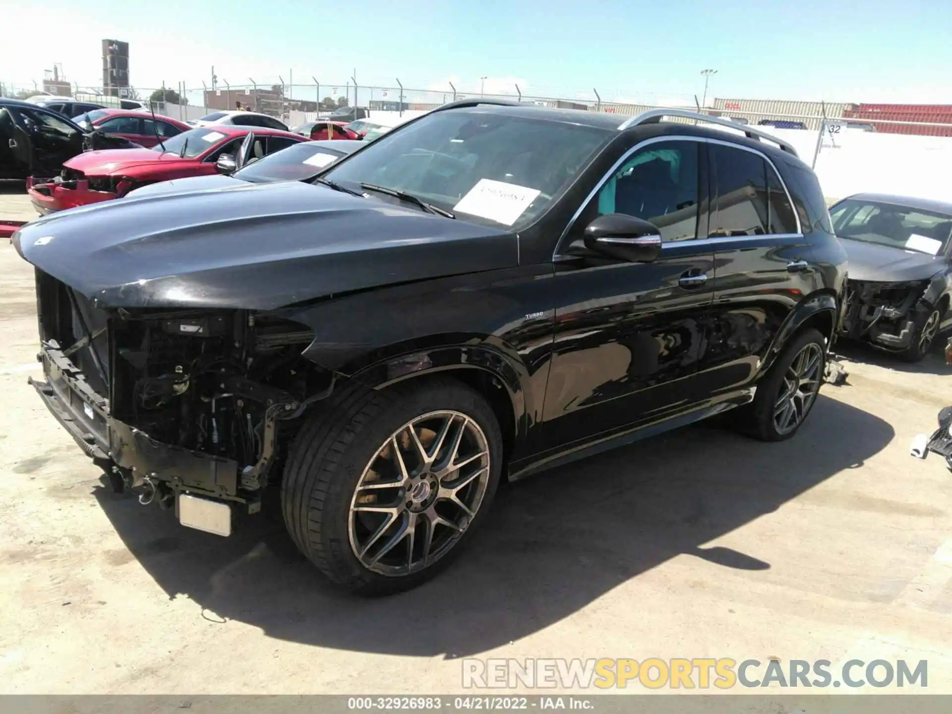 2 Photograph of a damaged car 4JGFB6BB9MA576025 MERCEDES-BENZ GLE 2021