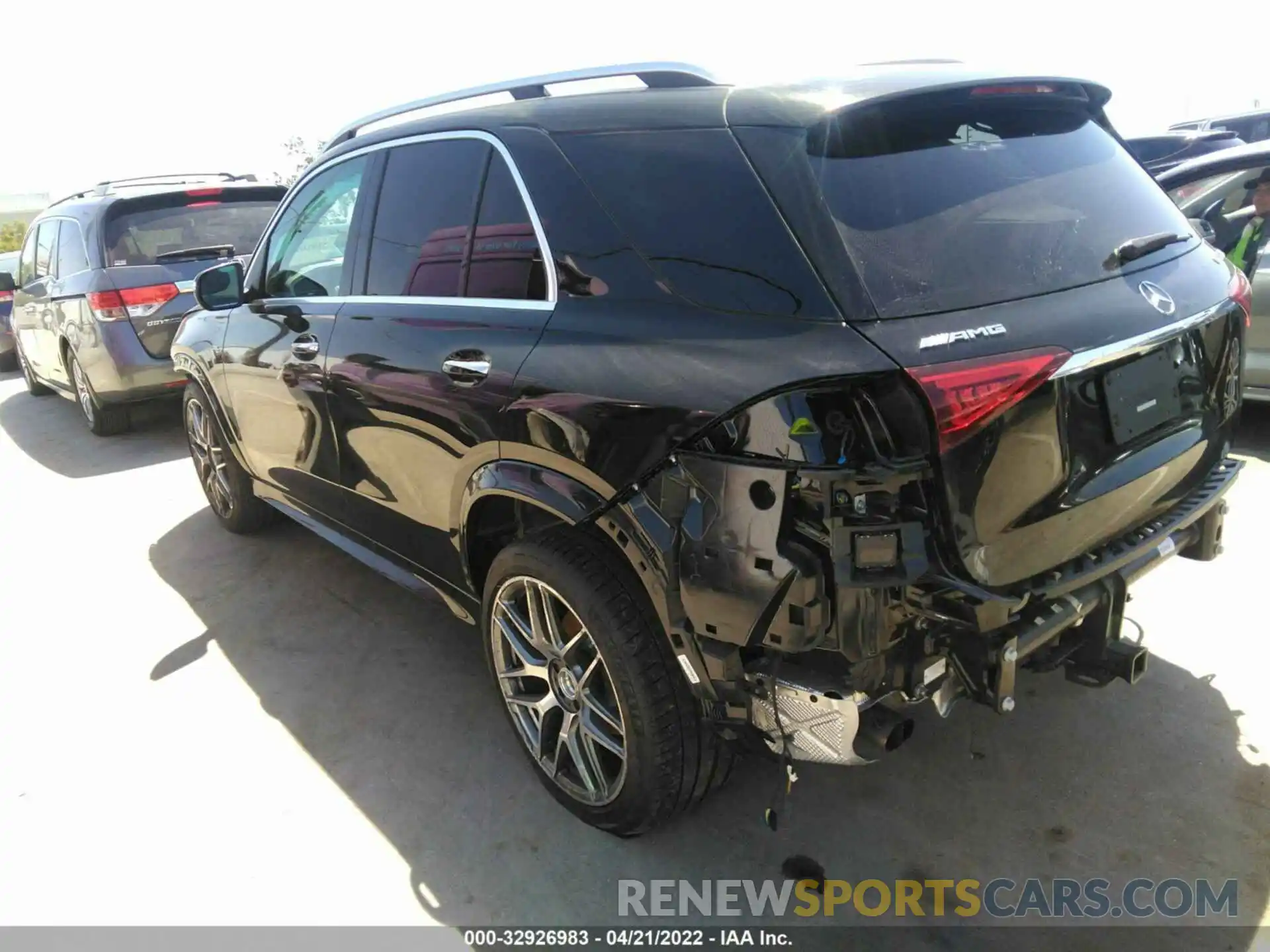 3 Photograph of a damaged car 4JGFB6BB9MA576025 MERCEDES-BENZ GLE 2021