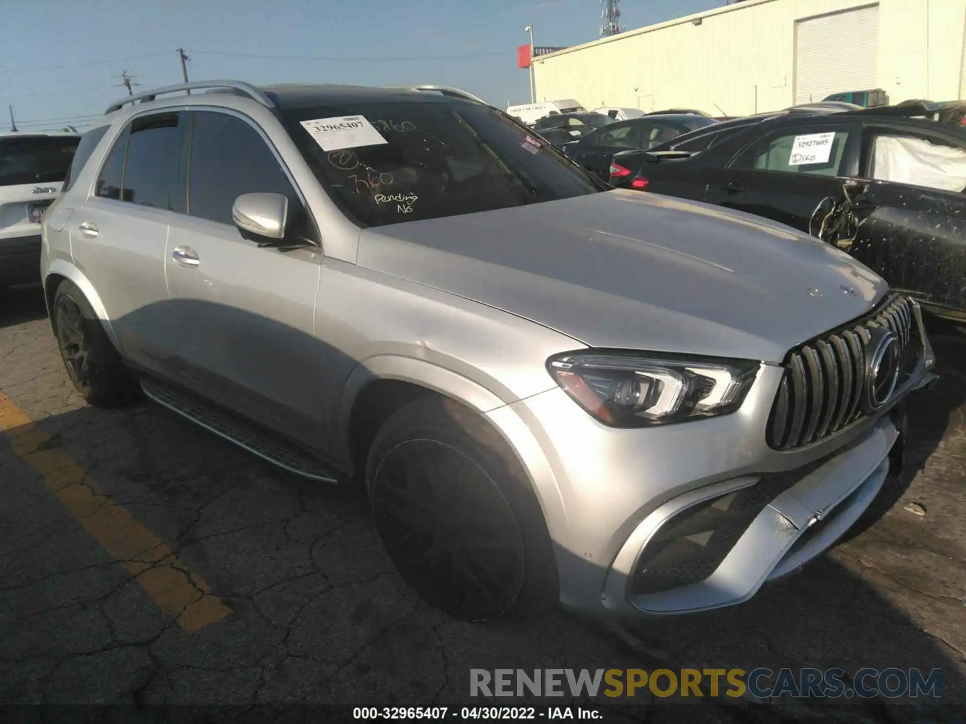 1 Photograph of a damaged car 4JGFB8KB3MA308566 MERCEDES-BENZ GLE 2021