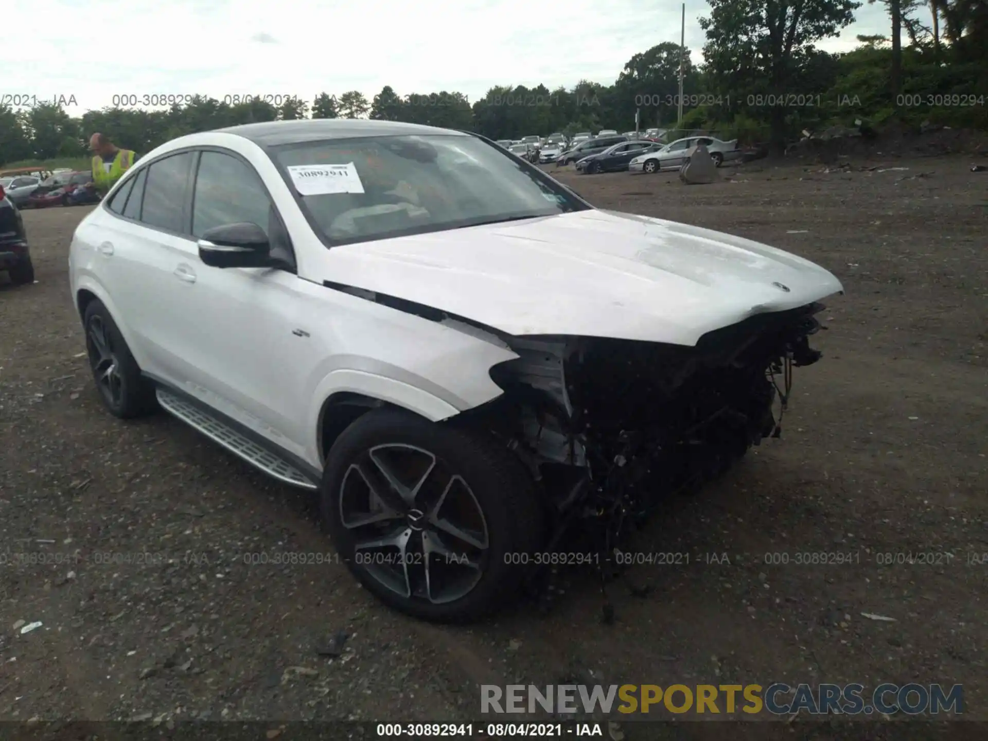 1 Photograph of a damaged car 4JGFD6BB0MA353382 MERCEDES-BENZ GLE 2021