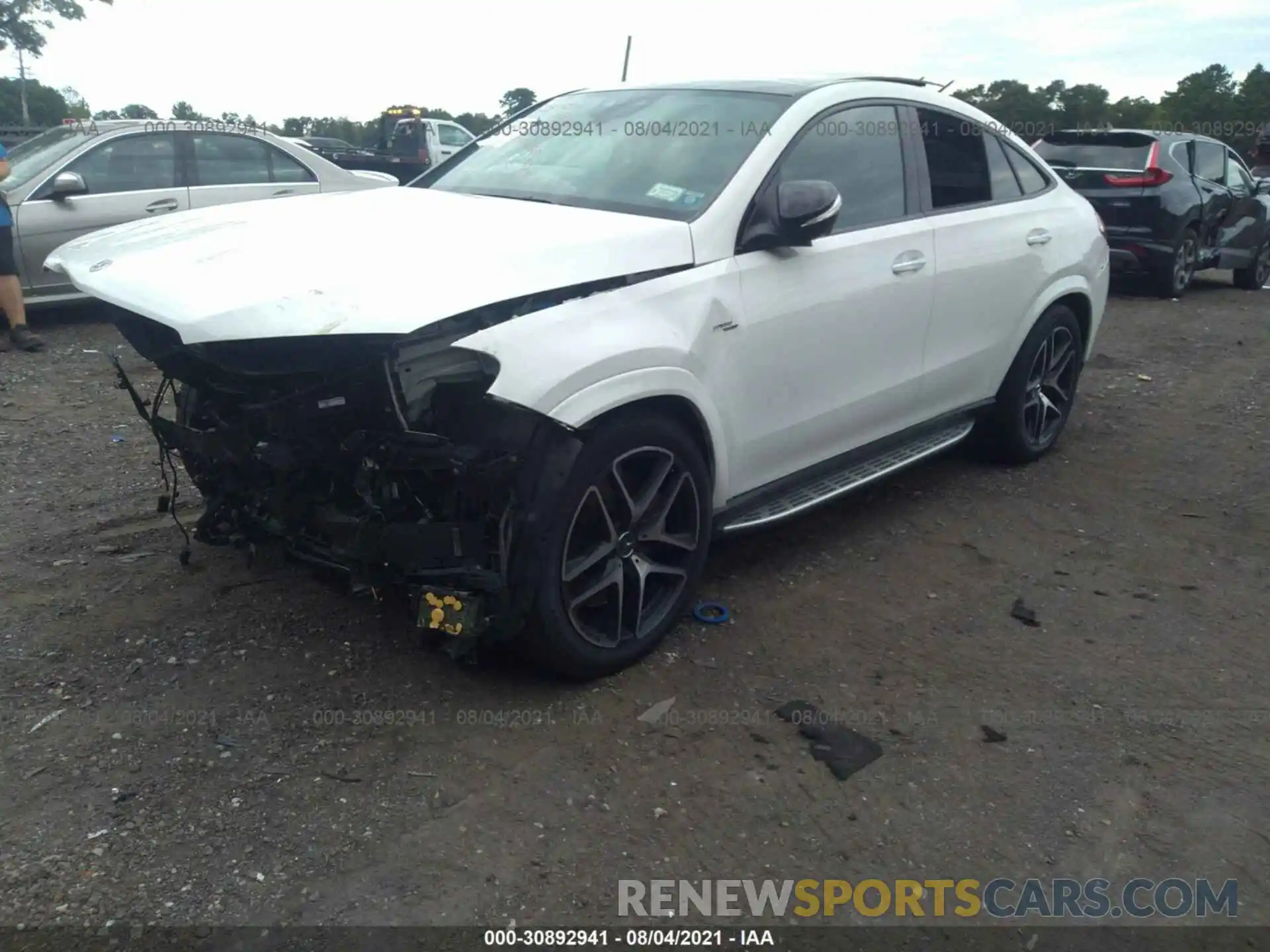 2 Photograph of a damaged car 4JGFD6BB0MA353382 MERCEDES-BENZ GLE 2021