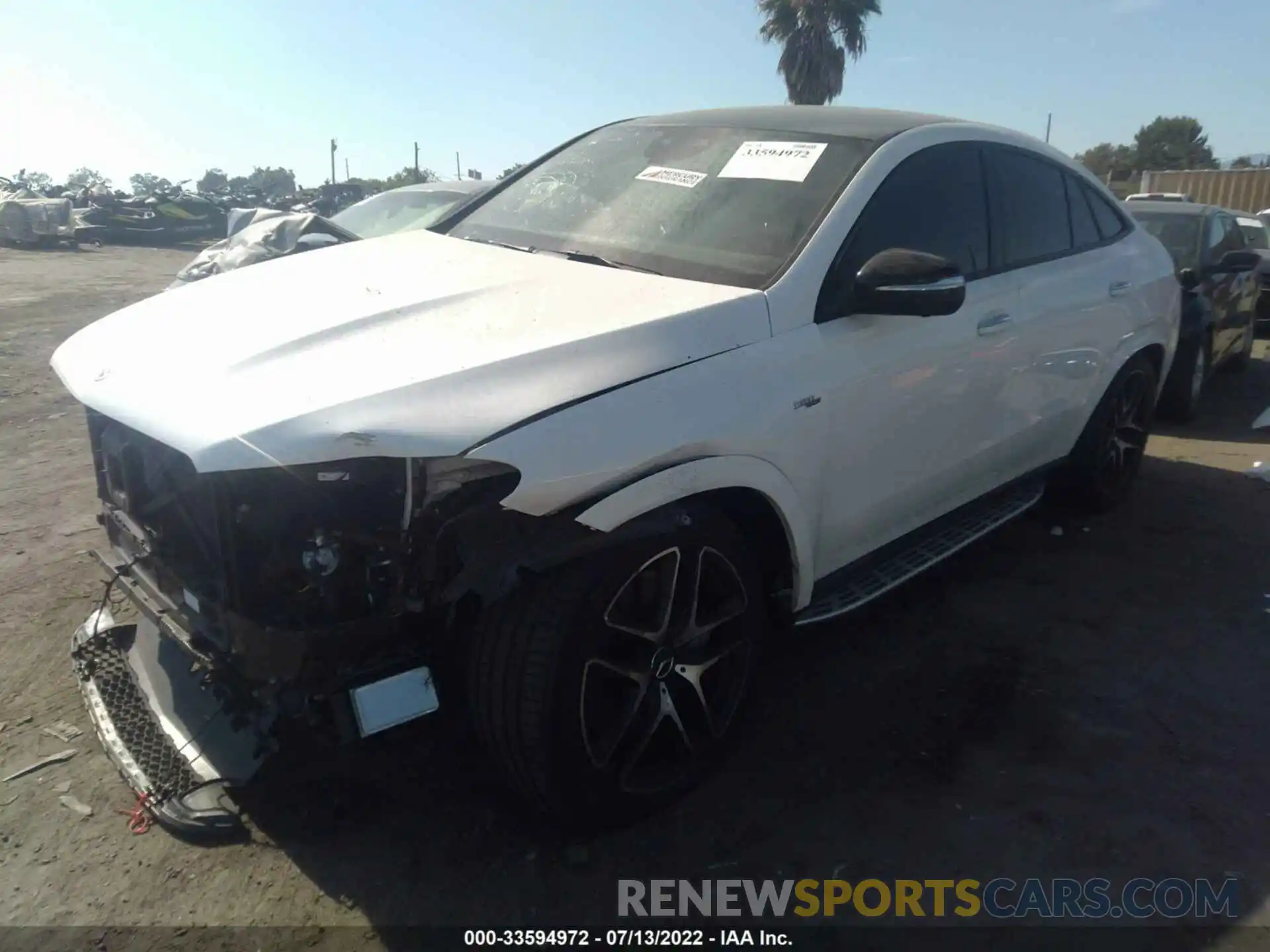 2 Photograph of a damaged car 4JGFD6BB5MA322533 MERCEDES-BENZ GLE 2021