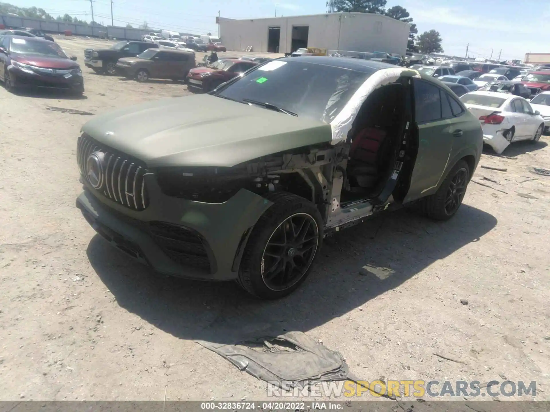 2 Photograph of a damaged car 4JGFD6BB8MA396920 MERCEDES-BENZ GLE 2021