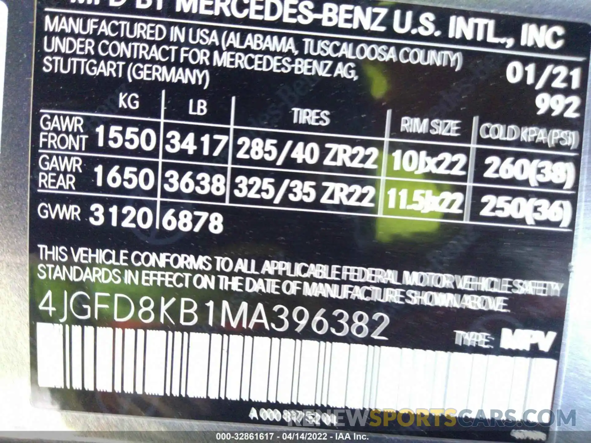 9 Фотография поврежденного автомобиля 4JGFD8KB1MA396382 MERCEDES-BENZ GLE 2021