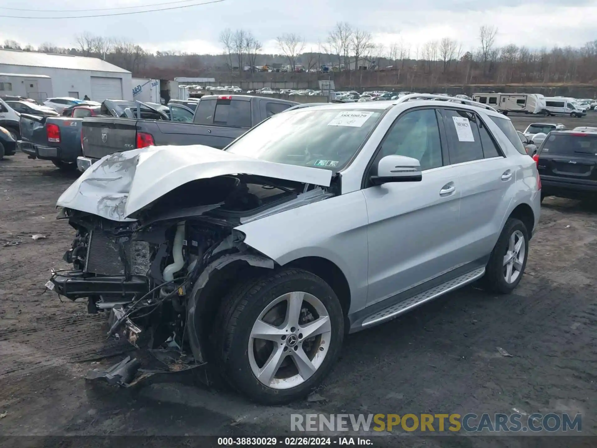 2 Photograph of a damaged car 4JGDA5GB9KB212045 MERCEDES-BENZ GLE 400 2019