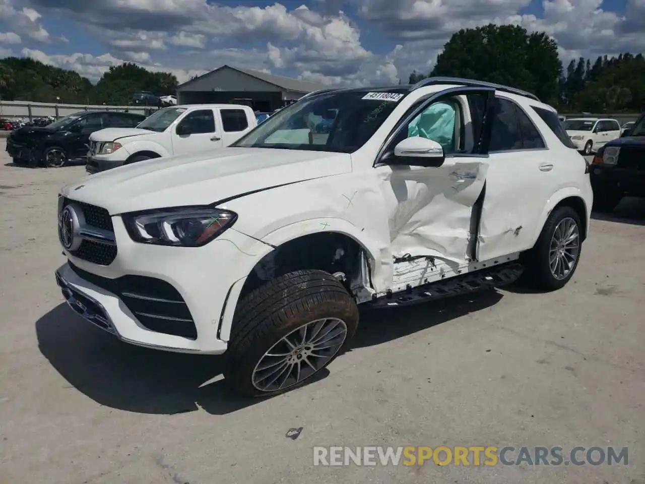 2 Photograph of a damaged car 4JGFB5KB8NA651776 MERCEDES-BENZ GLE 450 2022