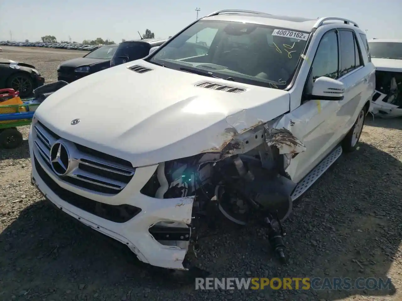 2 Photograph of a damaged car 4JGDA5GB1KB214338 MERCEDES-BENZ GLE-CLASS 2019